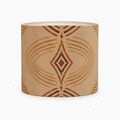 Zebra Rhythm Terracotta Junction — Drum Lamp Shade