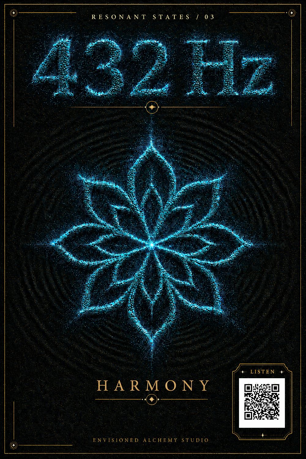 432 Hz Resonant States Frequency Cymatic