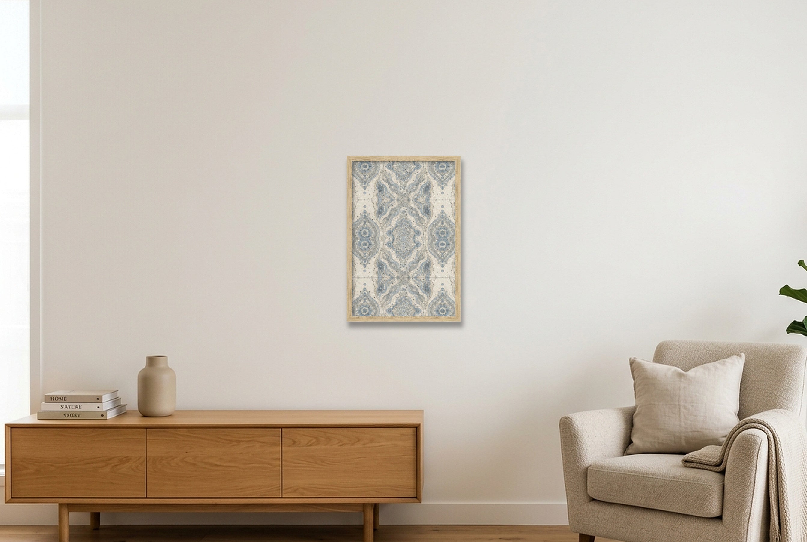 Cool Mist Marble Water and Mineral — 30×45cm, 12×18" Oak Frame