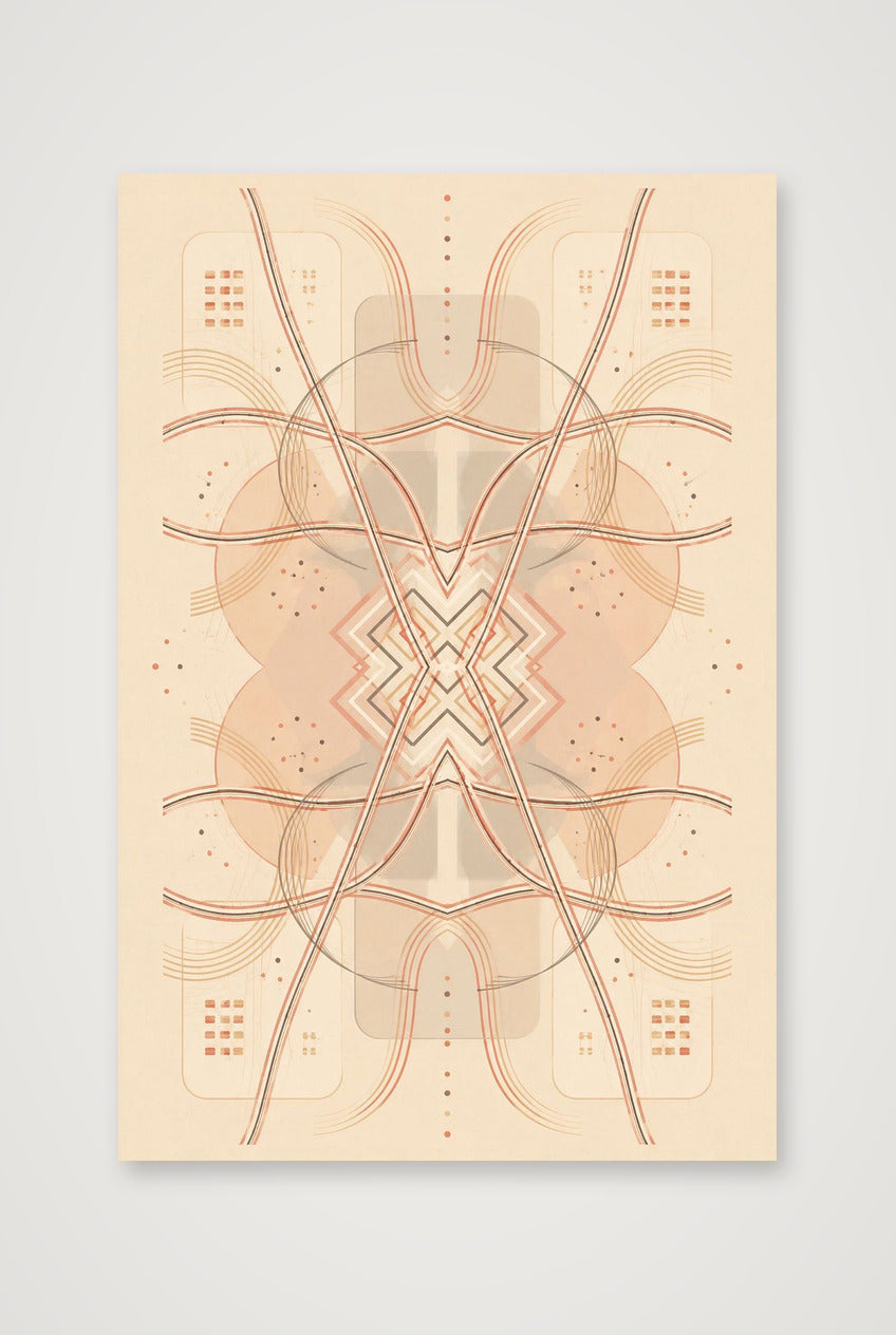 Clay Grid Earthline — 40×60cm, 16×24" Print only