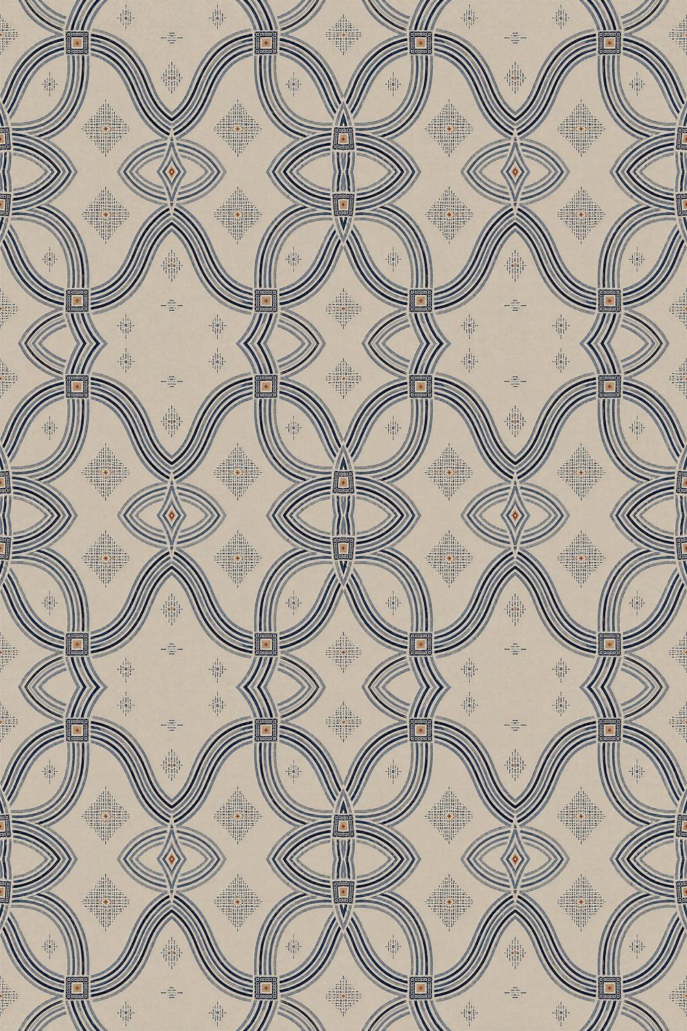 Zebra Rhythm Indigo Weave - Fine Art Giclée Print