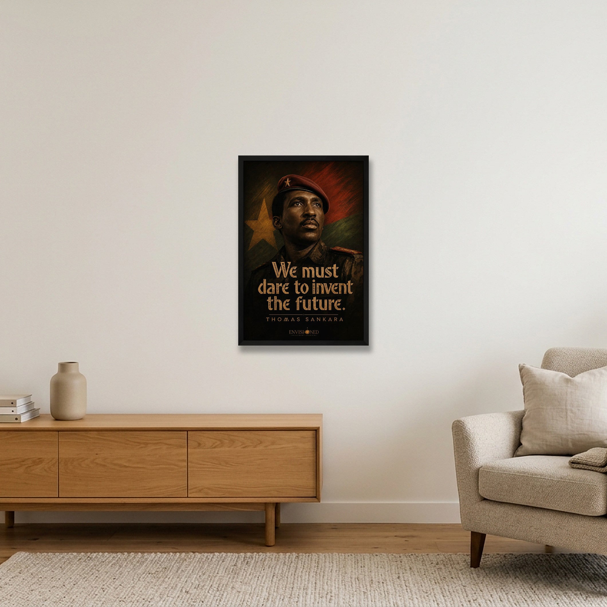 Thomas_sankara_Legacy_speaks — 40×60cm, 16×24" Black Frame