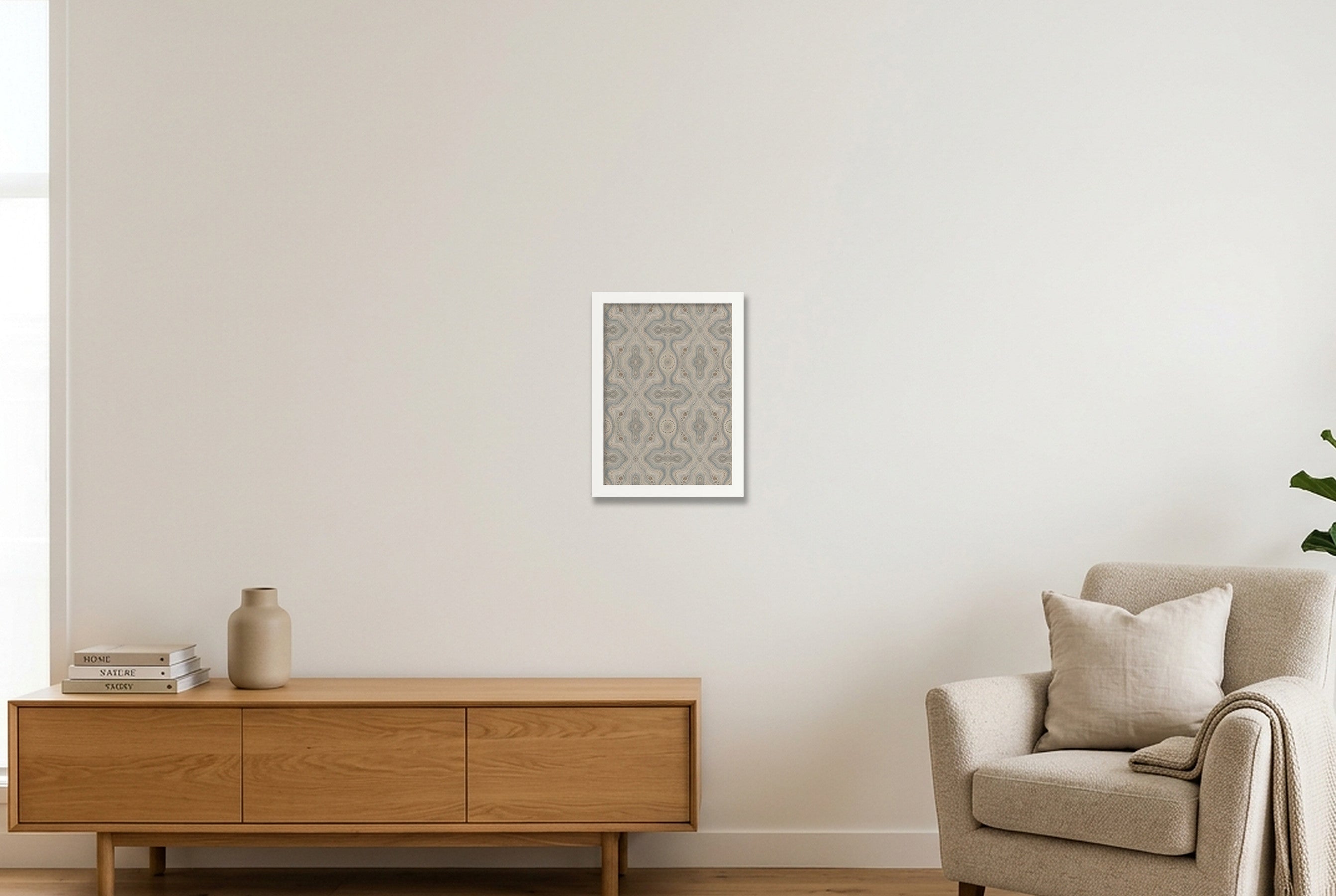 Riverbed Memory Elephant Memory — A4 (21×30cm, 8×12") White Frame