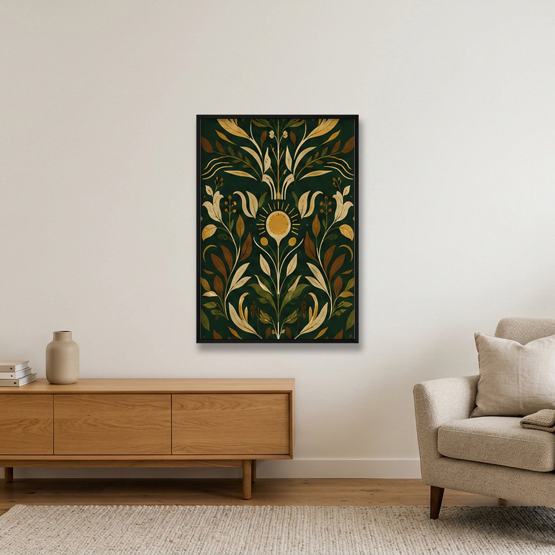 Ital Garden Roots Livity — 70×100cm, 28×39" Black Frame