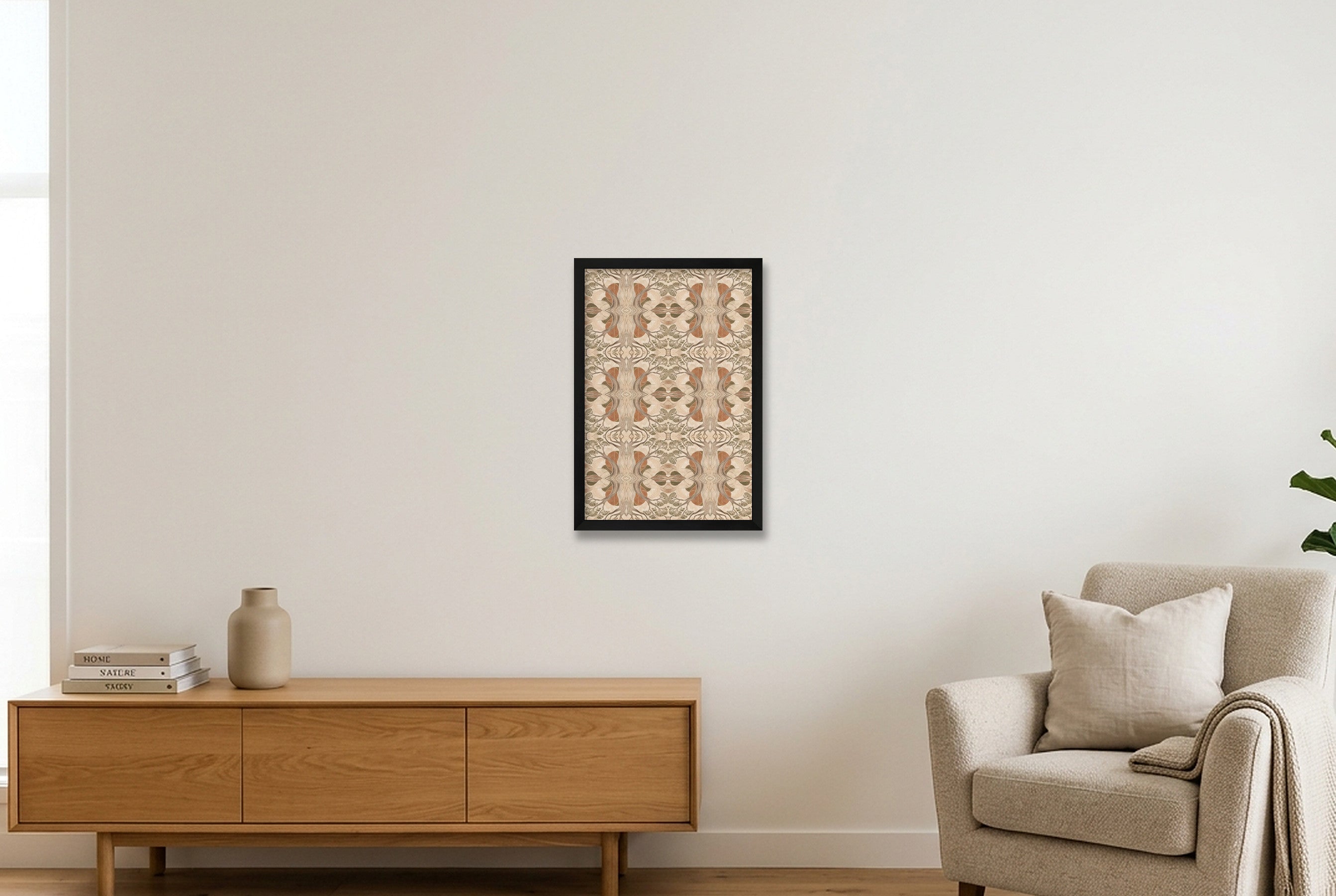 Botanical Tree Botanical Archive — 30×45cm, 12×18" Black Frame