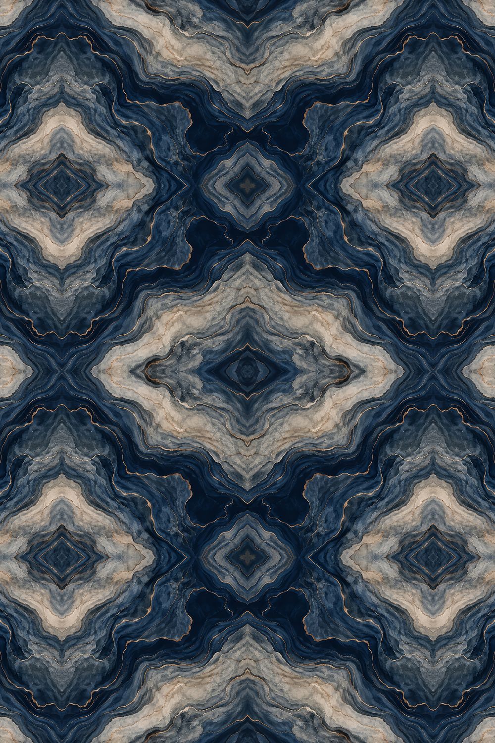Indigo Agate Marble Water and Mineral