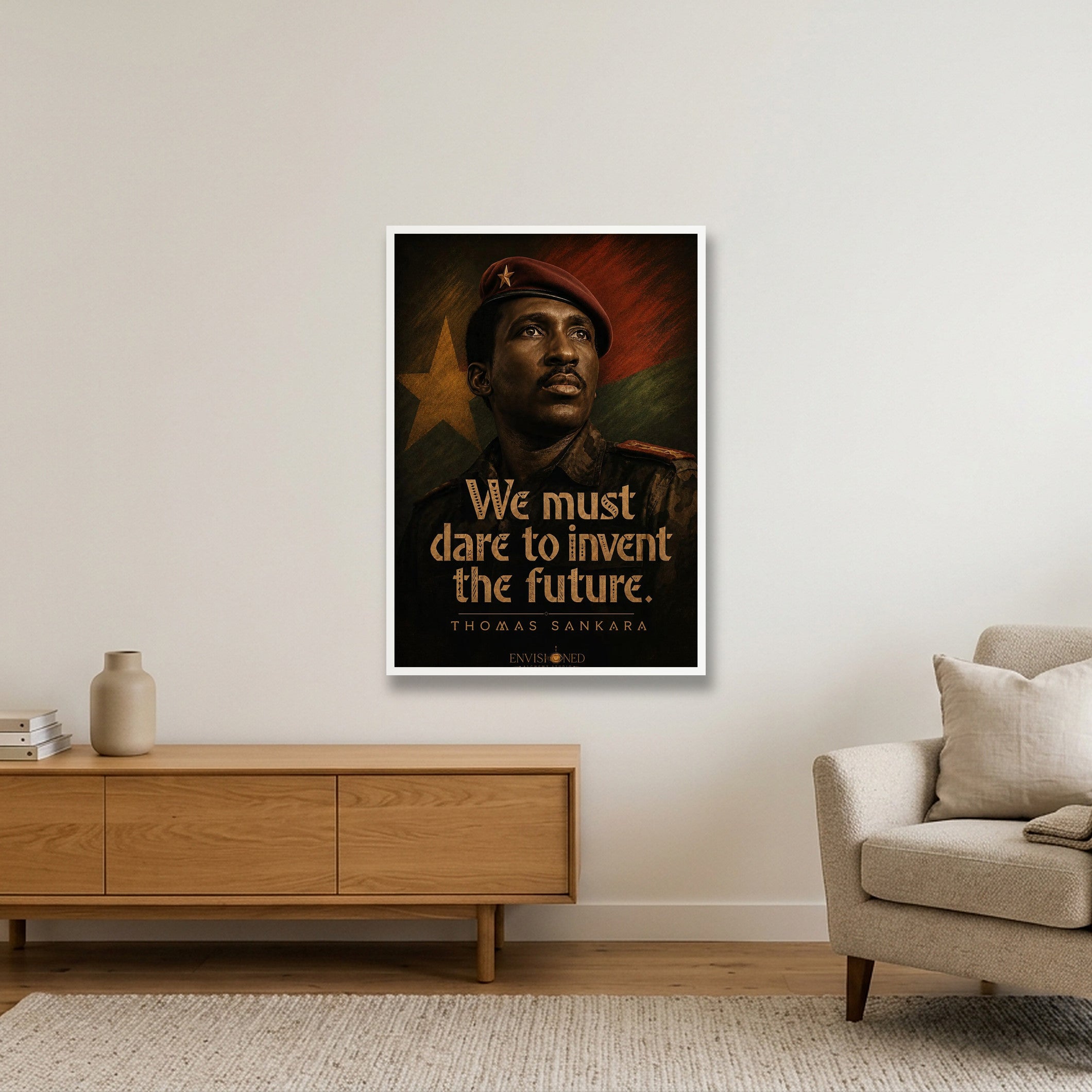 Thomas_sankara_Legacy_speaks — 70×100cm, 28×39" White Frame