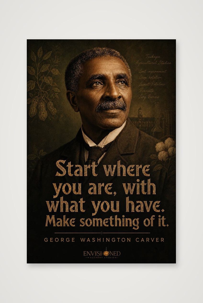 George_Washington_Carver_Legacy_speaks — 30×45cm, 12×18" Print only