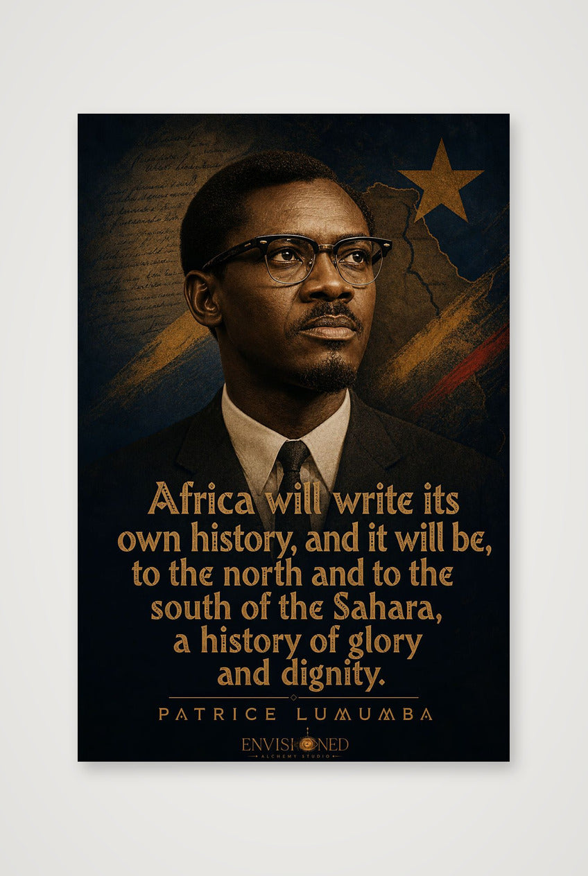 Patrice_Lumumba_Legacy_speaks — 40×60cm, 16×24" Print only