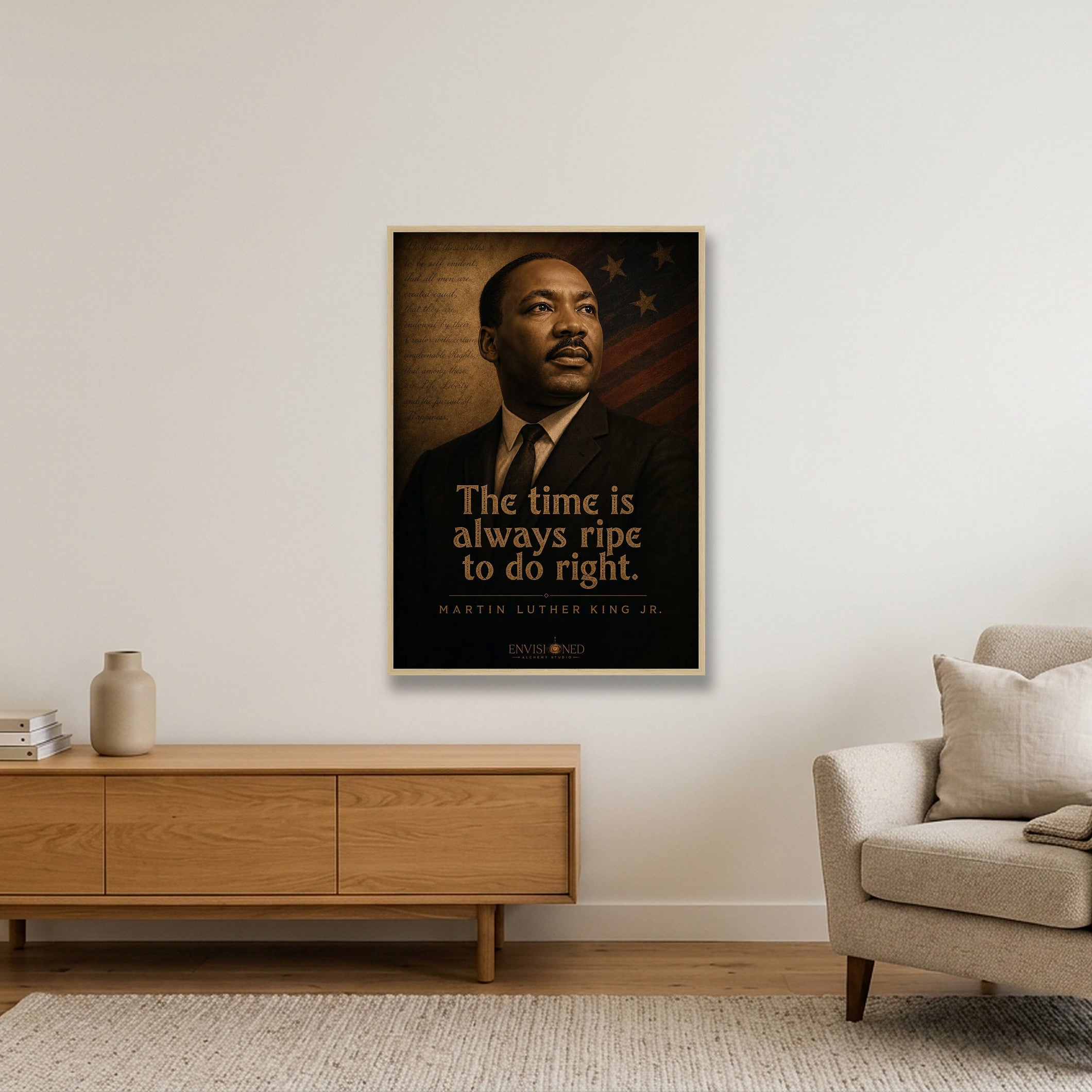 Martin_luther_king_jr_Legacy_speaks — 70×100cm, 28×39" Oak Frame
