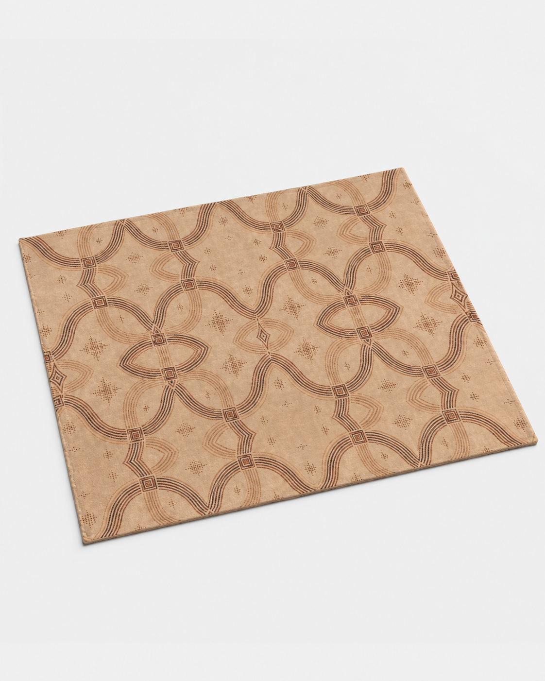 Zebra Rhythm – Terracotta Junction – Marbled Velvet Rug