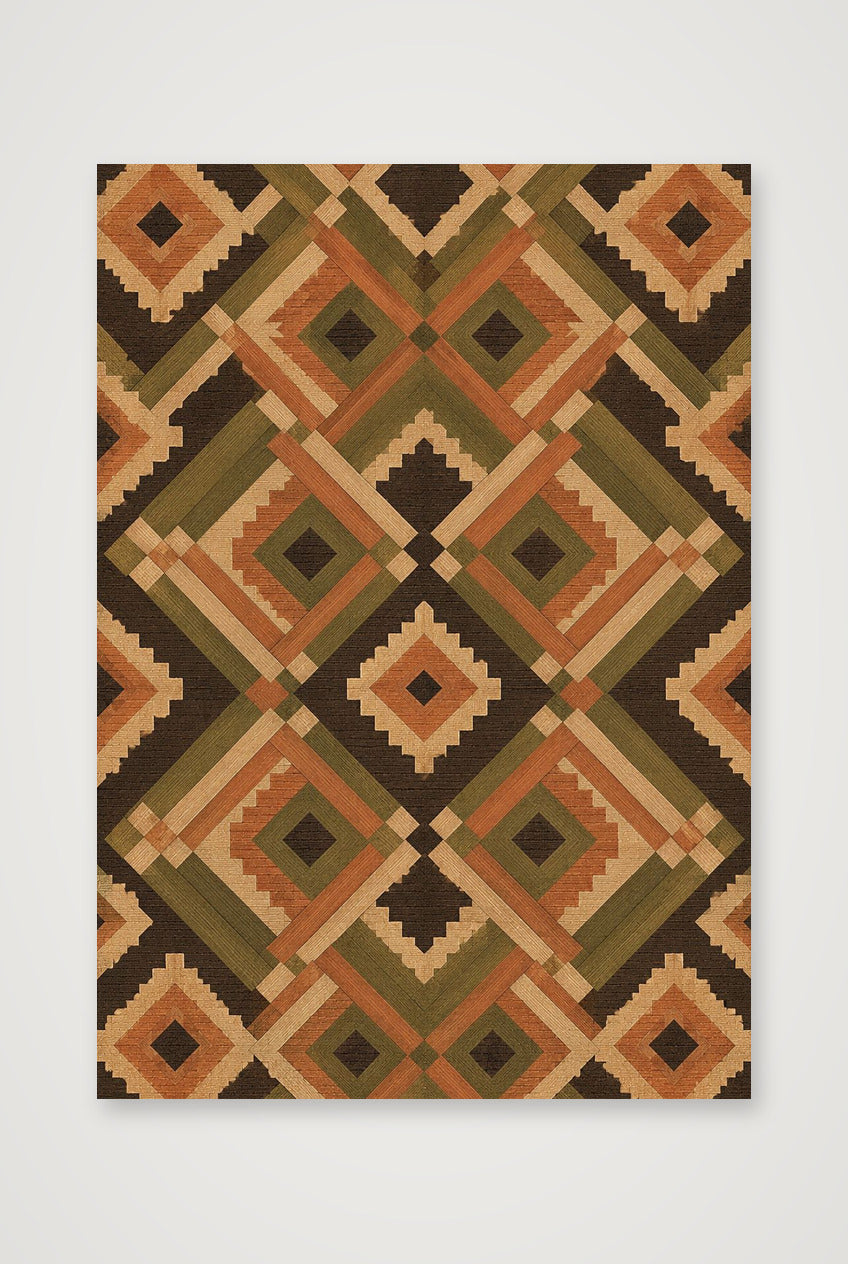 Earth Diamond Heritage Weave — 70×100cm, 28×39" Print only
