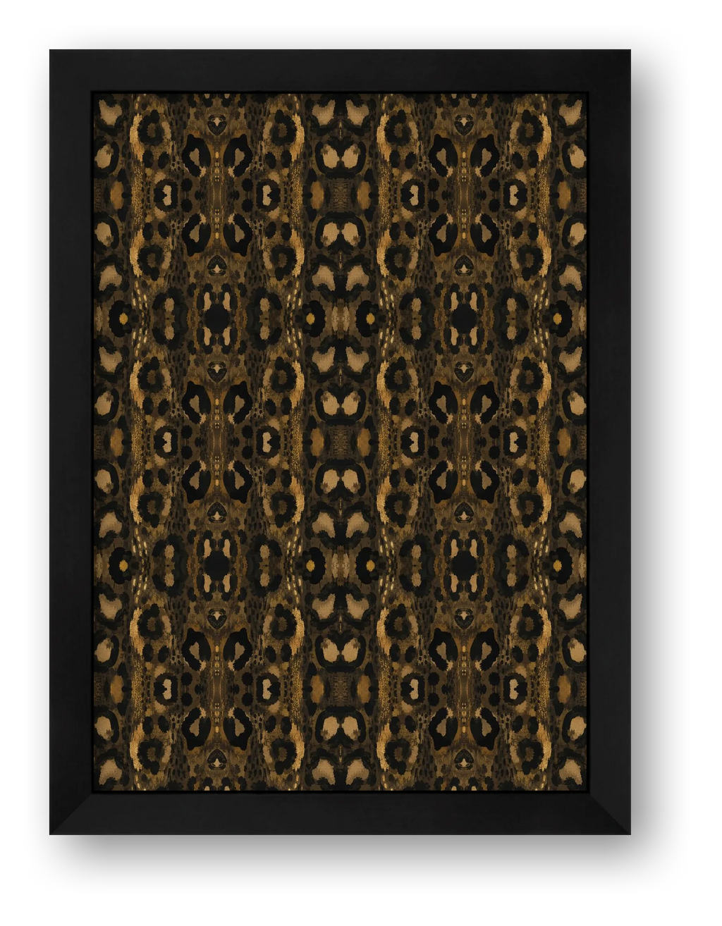 Leopard Dusk Animal Signal — framed