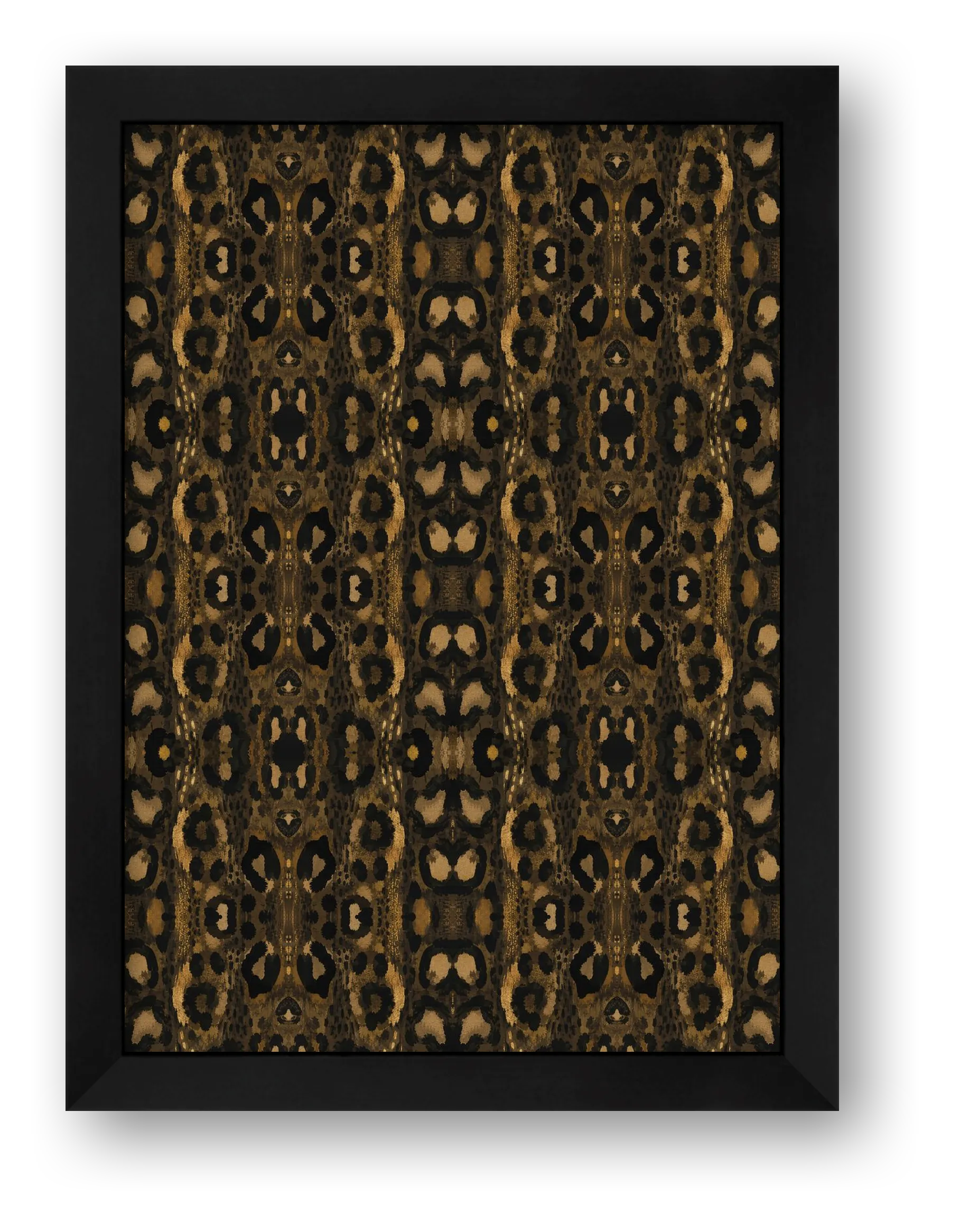 Leopard Dusk Animal Signal — framed