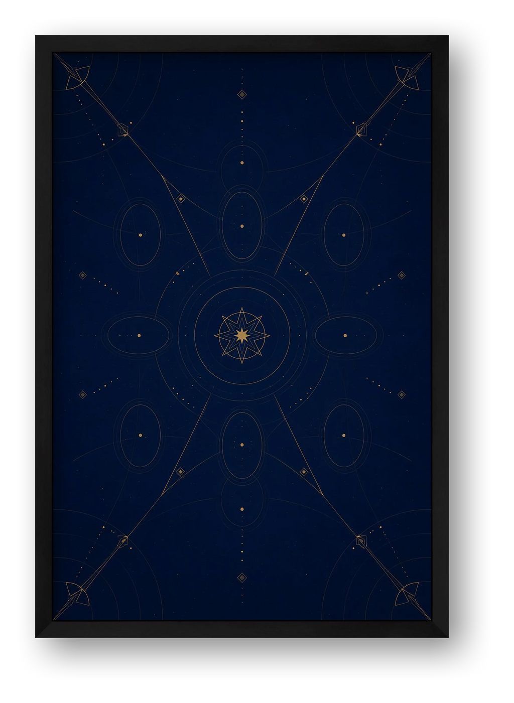 Star Gate Midnight Atlas — framed