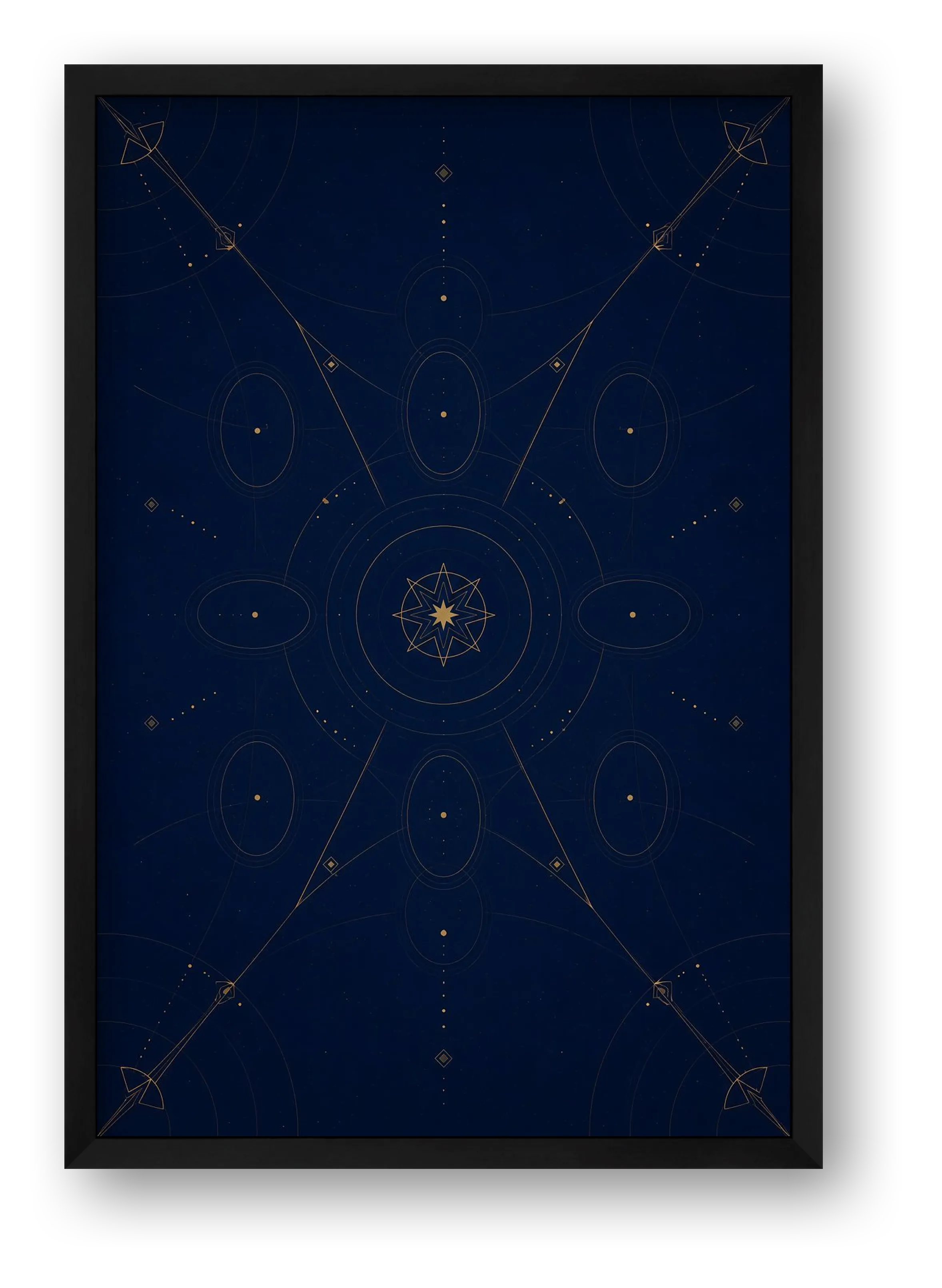 Star Gate Midnight Atlas — framed