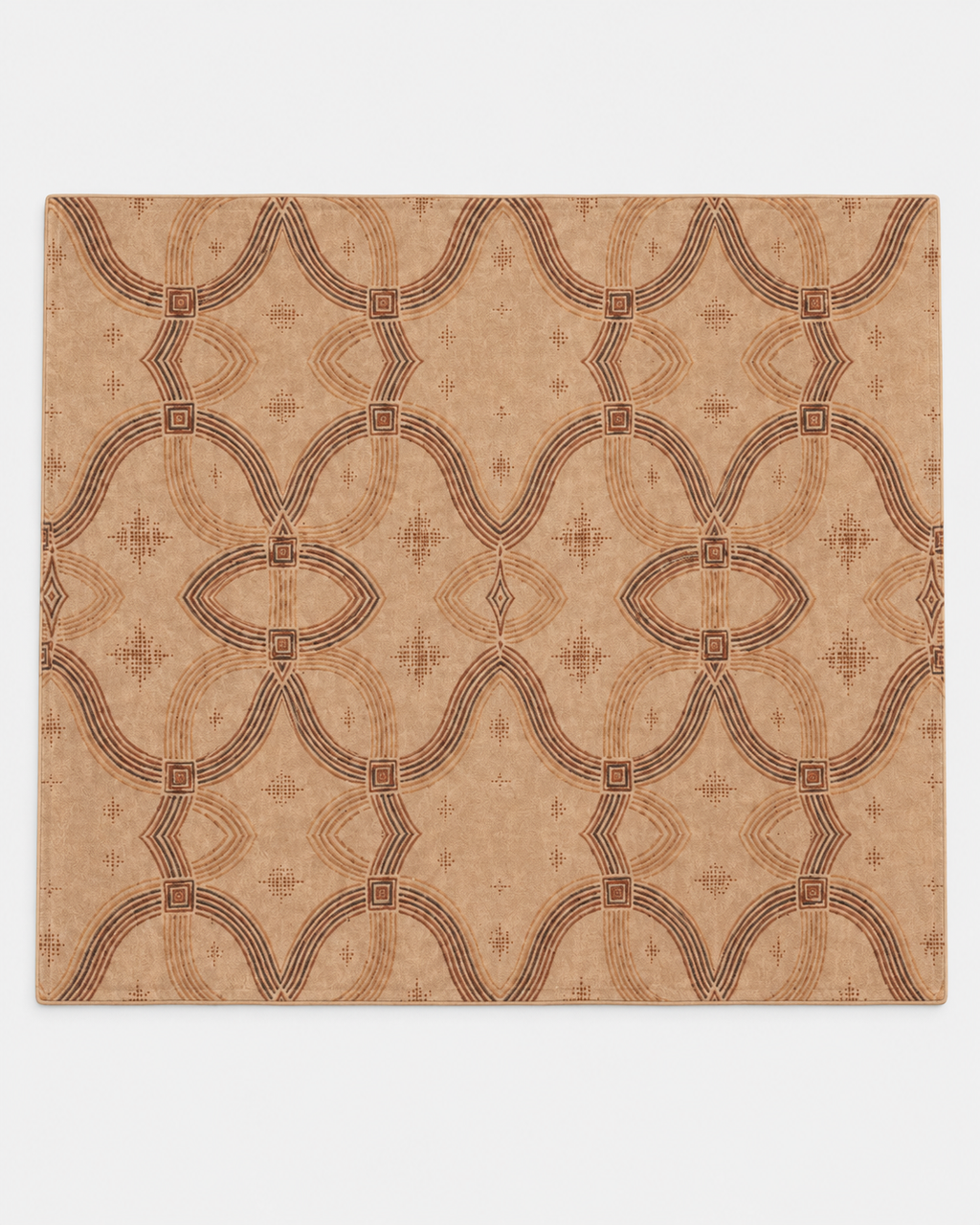 Zebra Rhythm – Terracotta Junction – Marbled Velvet Rug
