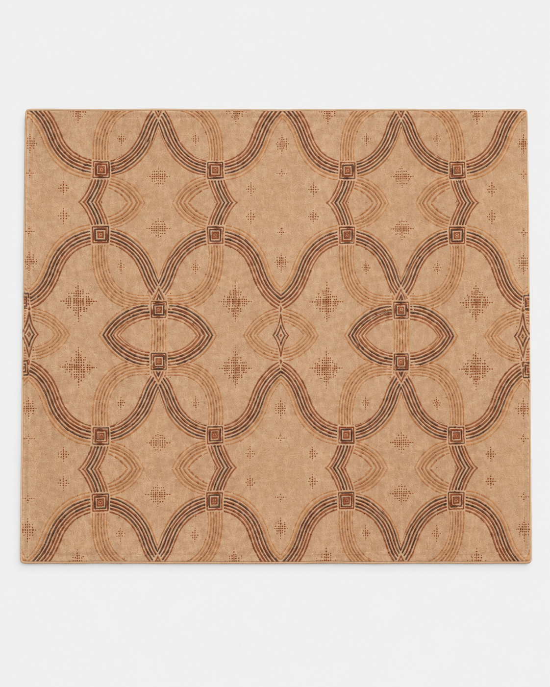 Zebra Rhythm – Terracotta Junction – Marbled Velvet Rug