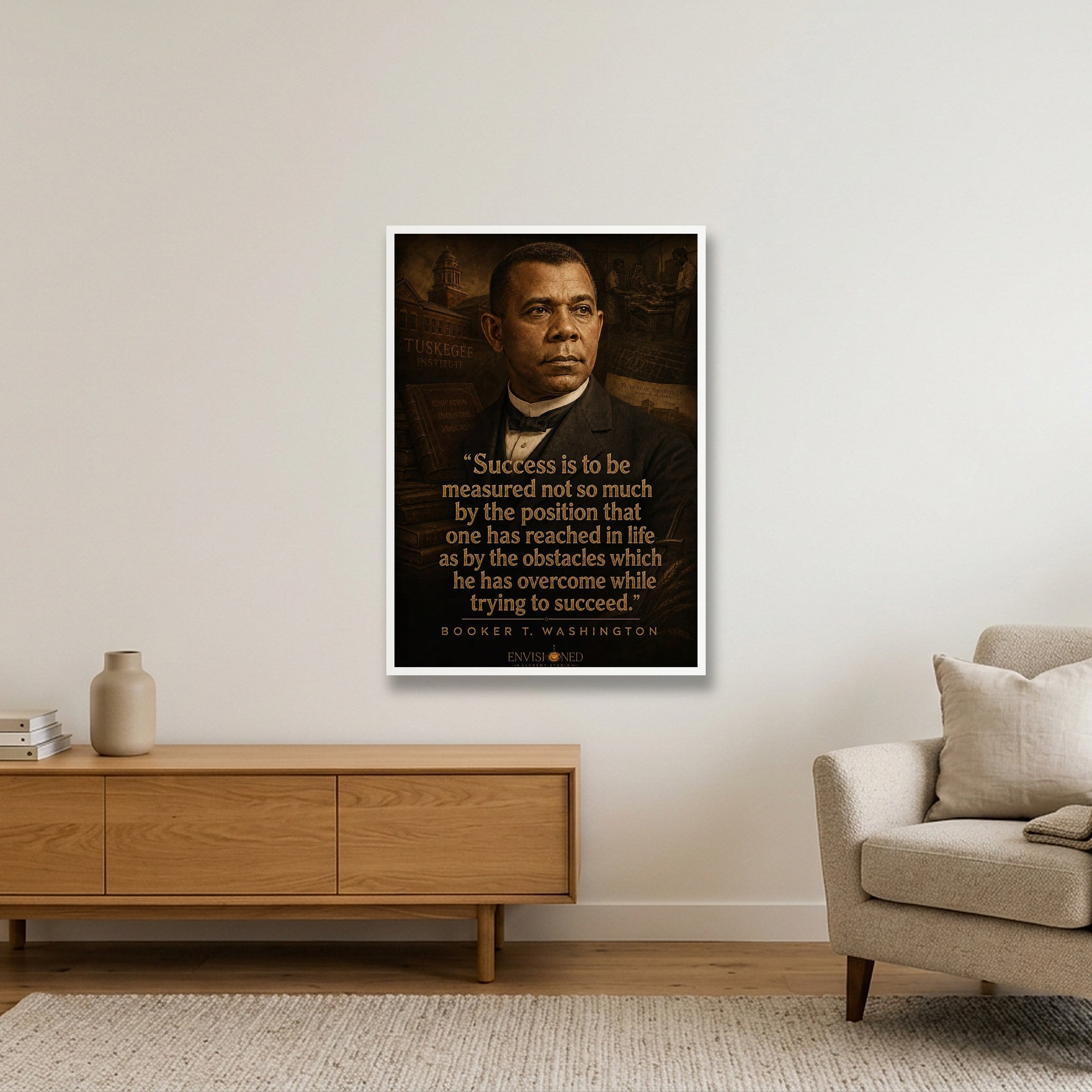 Booker_T_Washington_Legacy_speaks — 70×100cm, 28×39" White Frame