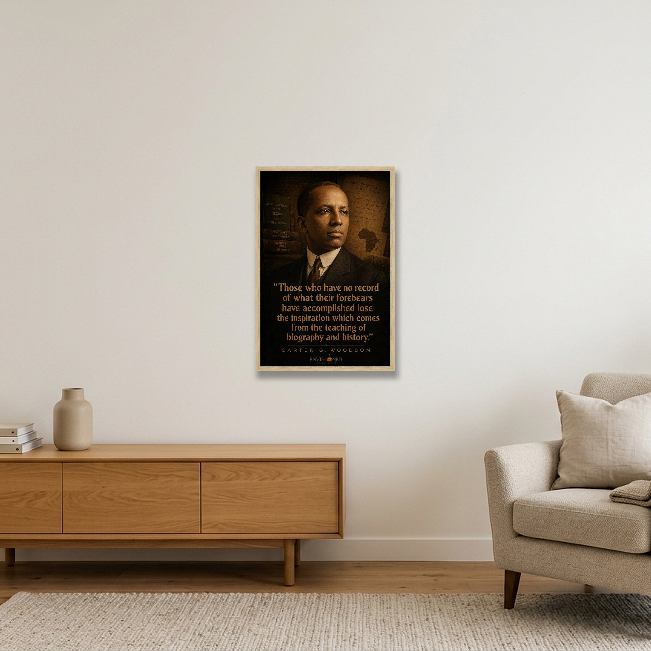Carter_G_Woodson_Legacy_speaks — 40×60cm, 16×24" Oak Frame