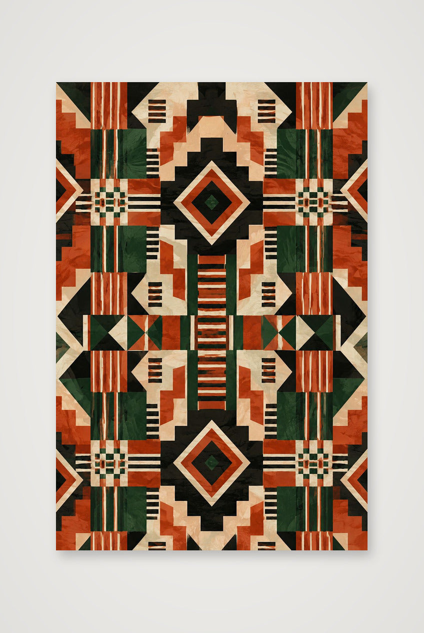 Red_Earth_Rhythm_Pan_African_Modern — 30×45cm, 12×18" Print only