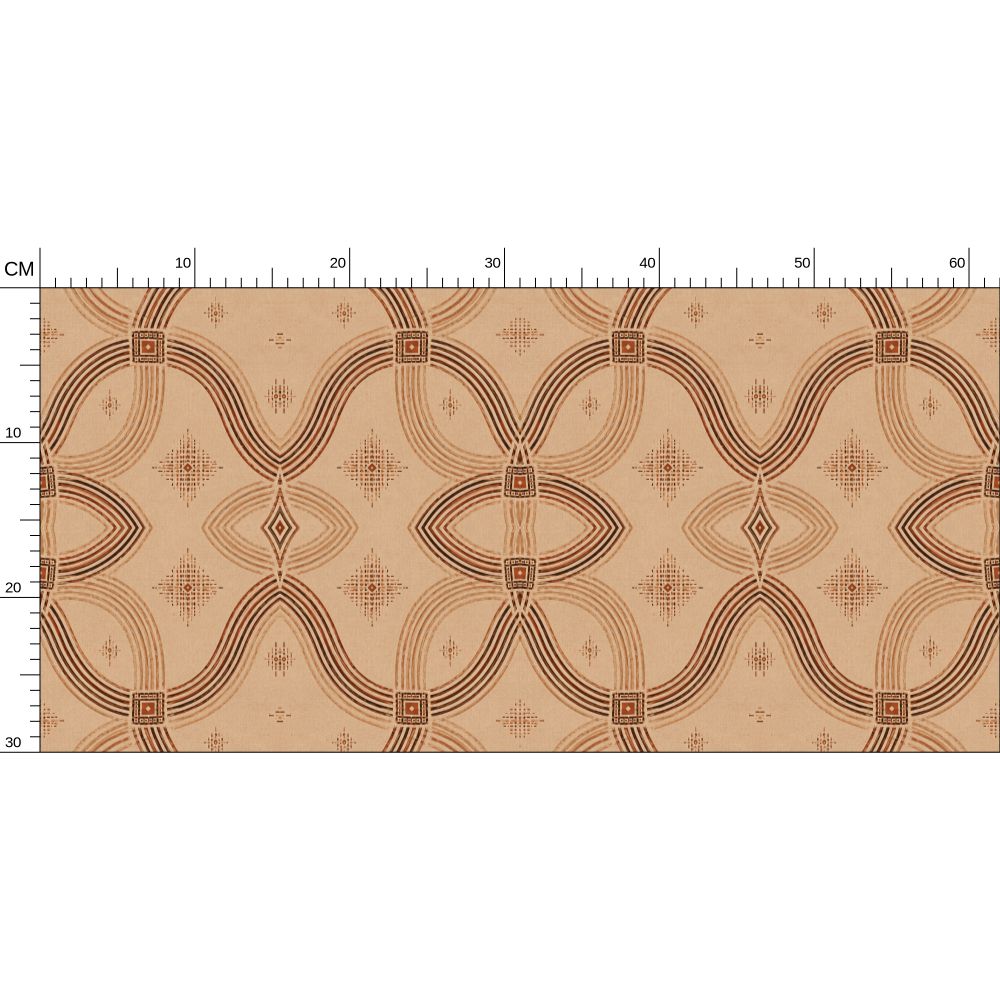 Zebra Rhythm – Terracotta Junction – Wallpaper