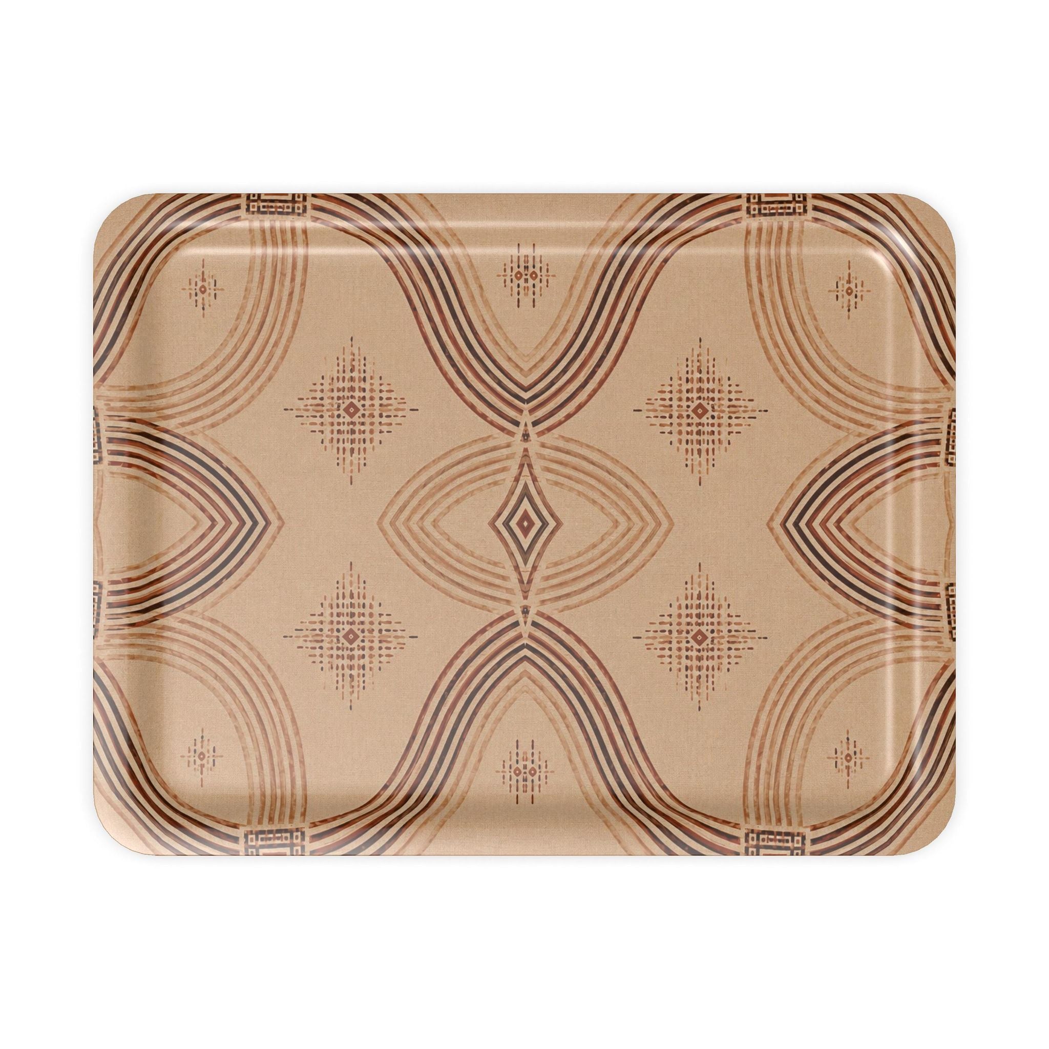 Zebra Rhythm – Terracotta Junction – Serving Tray