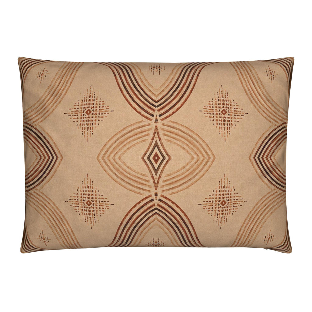 Zebra Rhythm – Terracotta Junction – Velvet Cushion