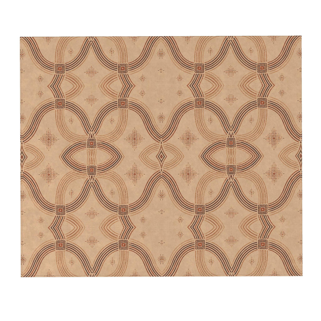 Zebra Rhythm – Terracotta Junction – Marbled Velvet Rug