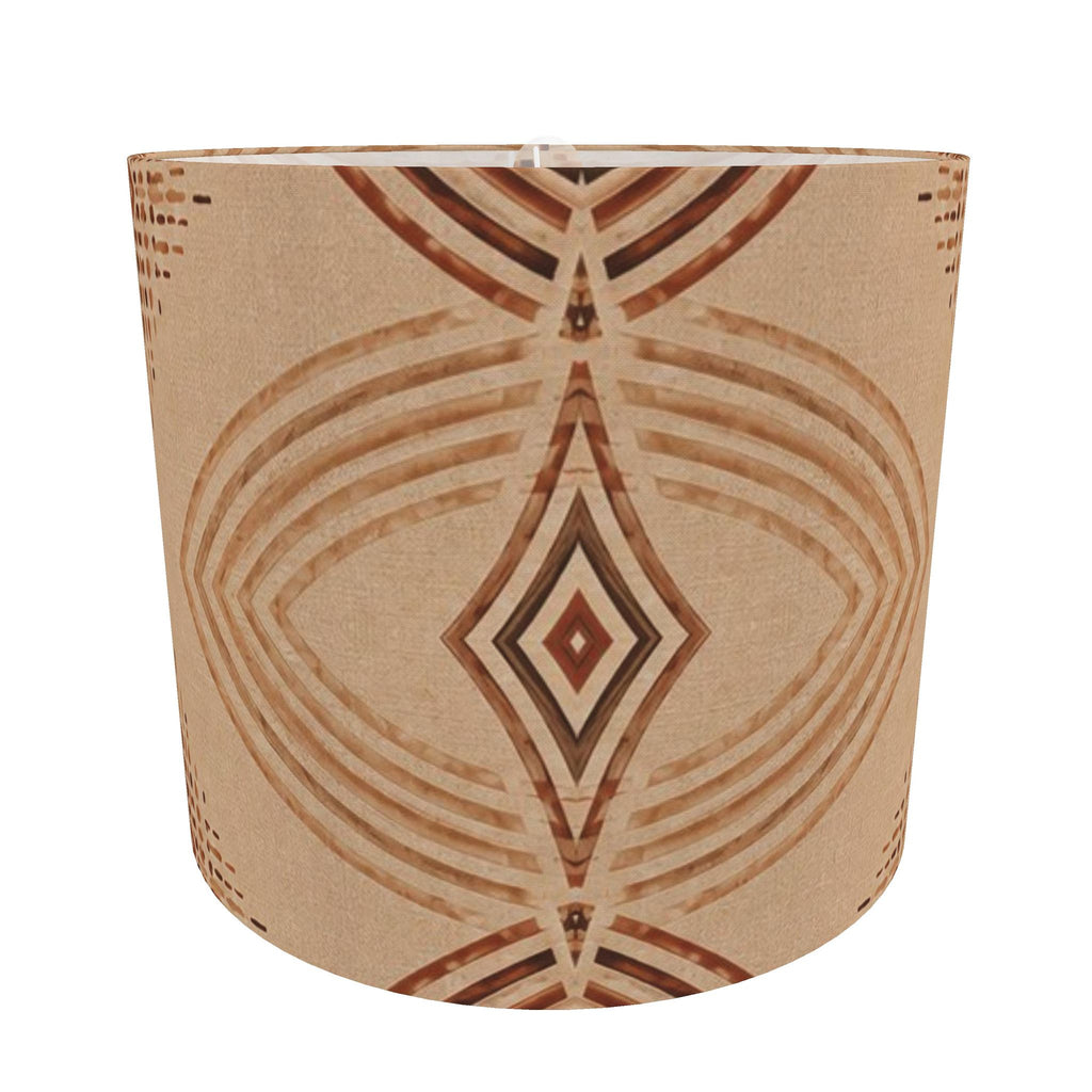 Zebra Rhythm Terracotta Junction — Drum Lamp Shade