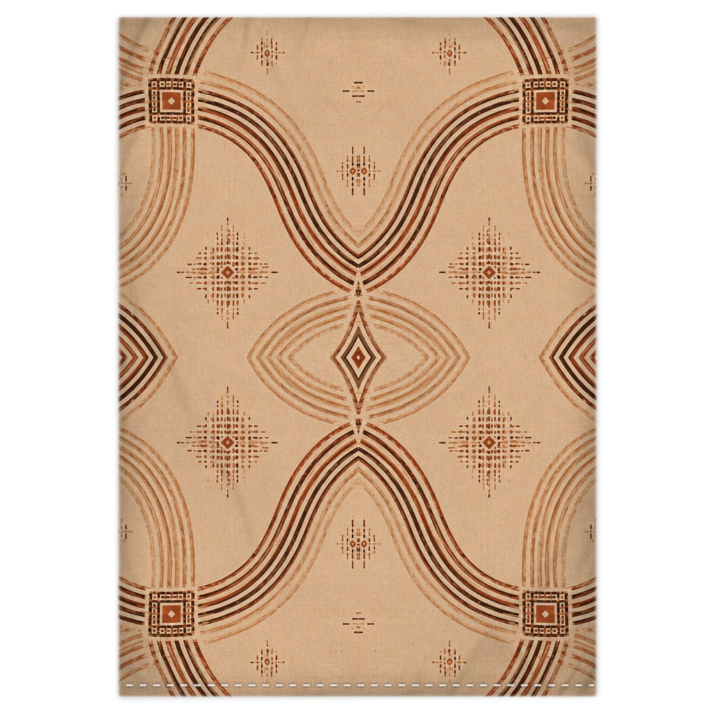 Zebra Rhythm Terracotta Junction — Duvet Cover