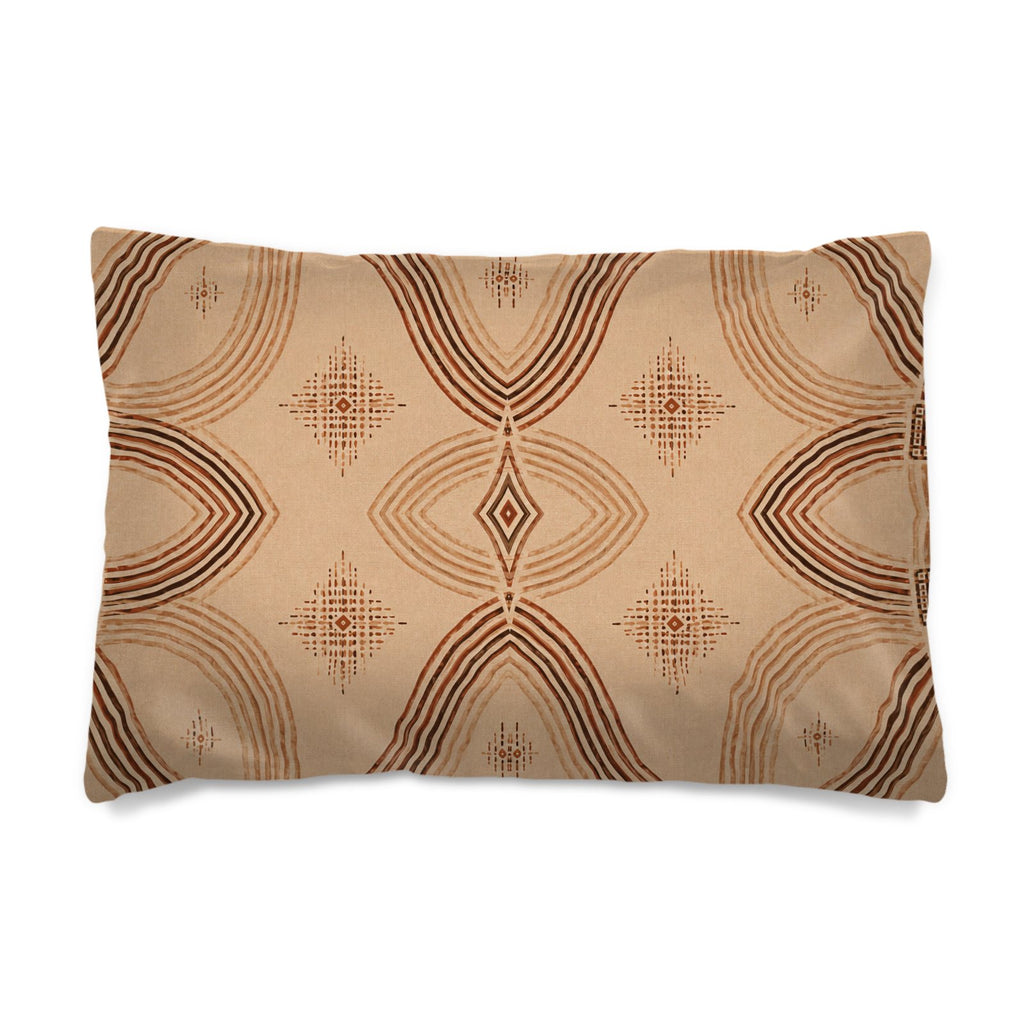 Zebra Rhythm Terracotta Junction — Duvet Cover