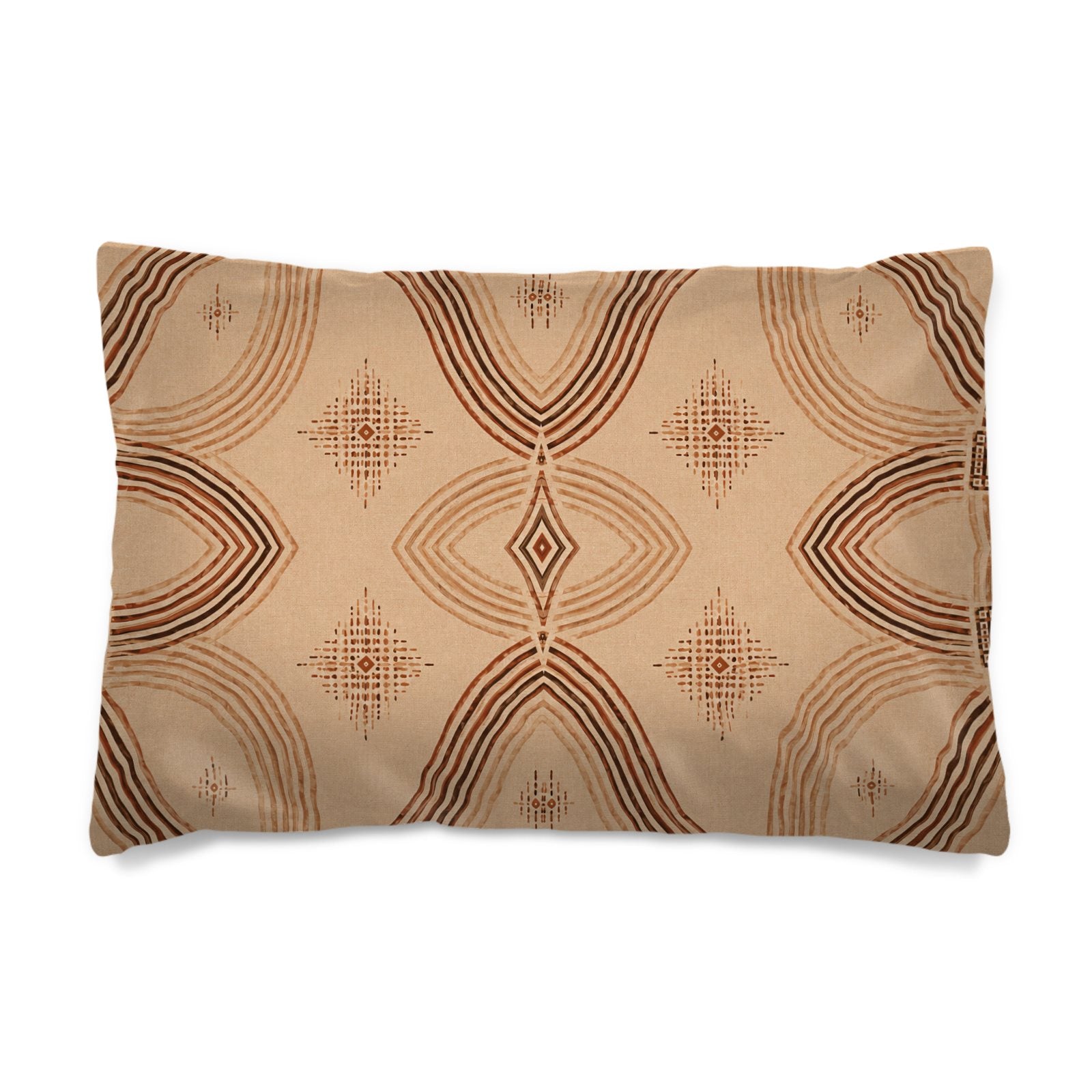 Zebra Rhythm Terracotta Junction — Duvet Cover