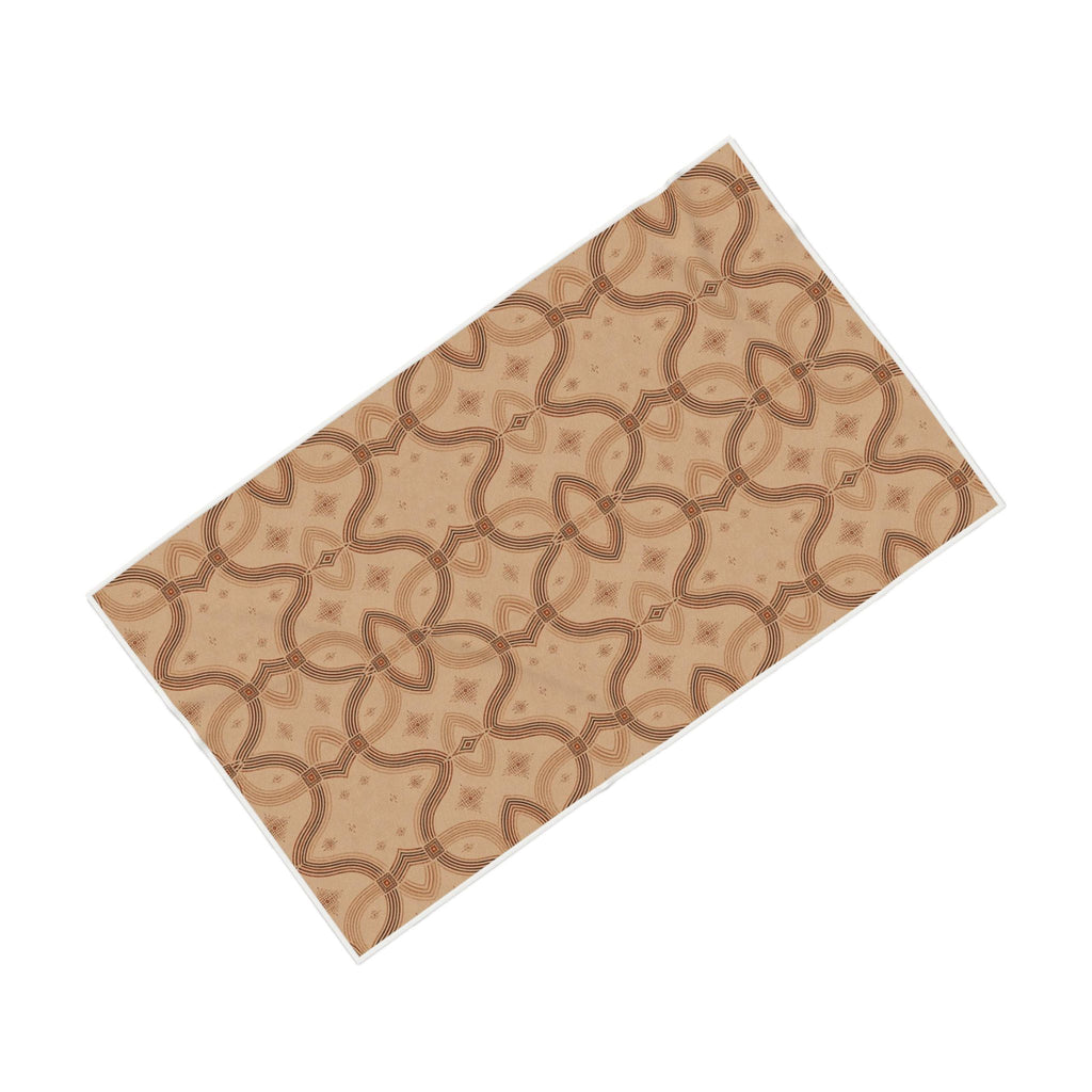 Zebra Rhythm Terracotta Junction — Bath Towel