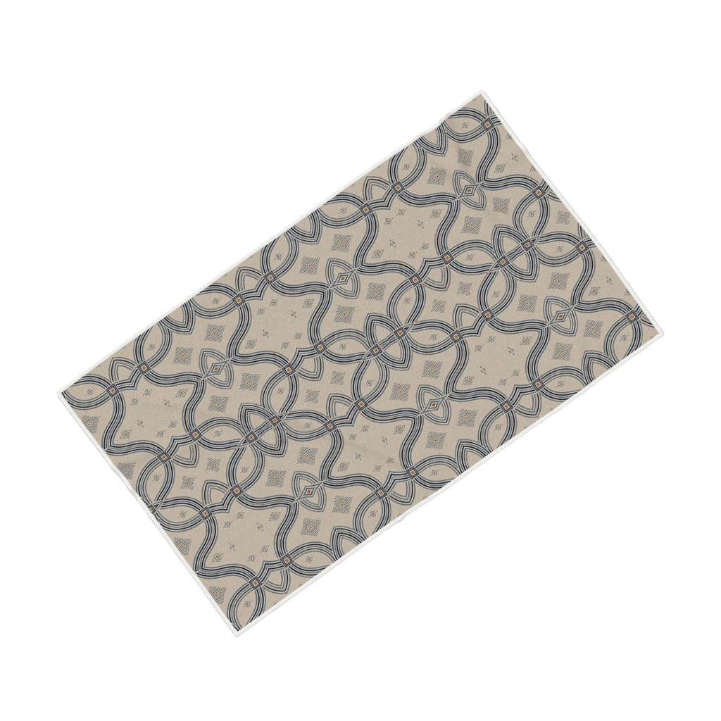 Zebra Rhythm Indigo Weave — Bath Towel