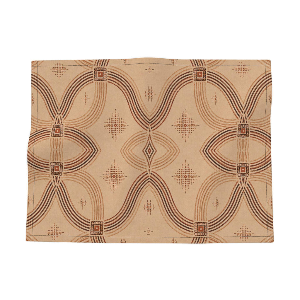 Zebra Rhythm Terracotta Fabric Placemats