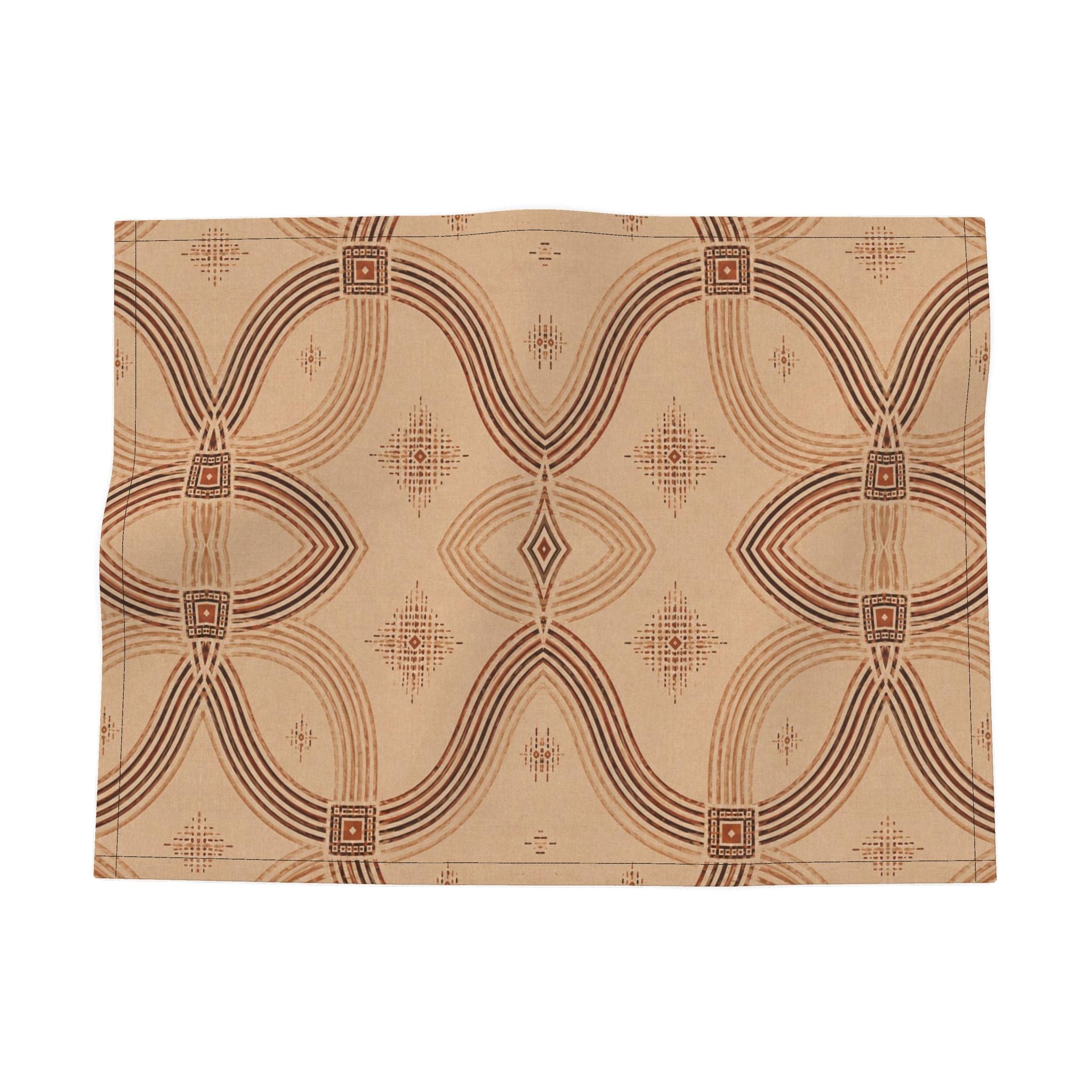 Zebra Rhythm Terracotta Fabric Placemats