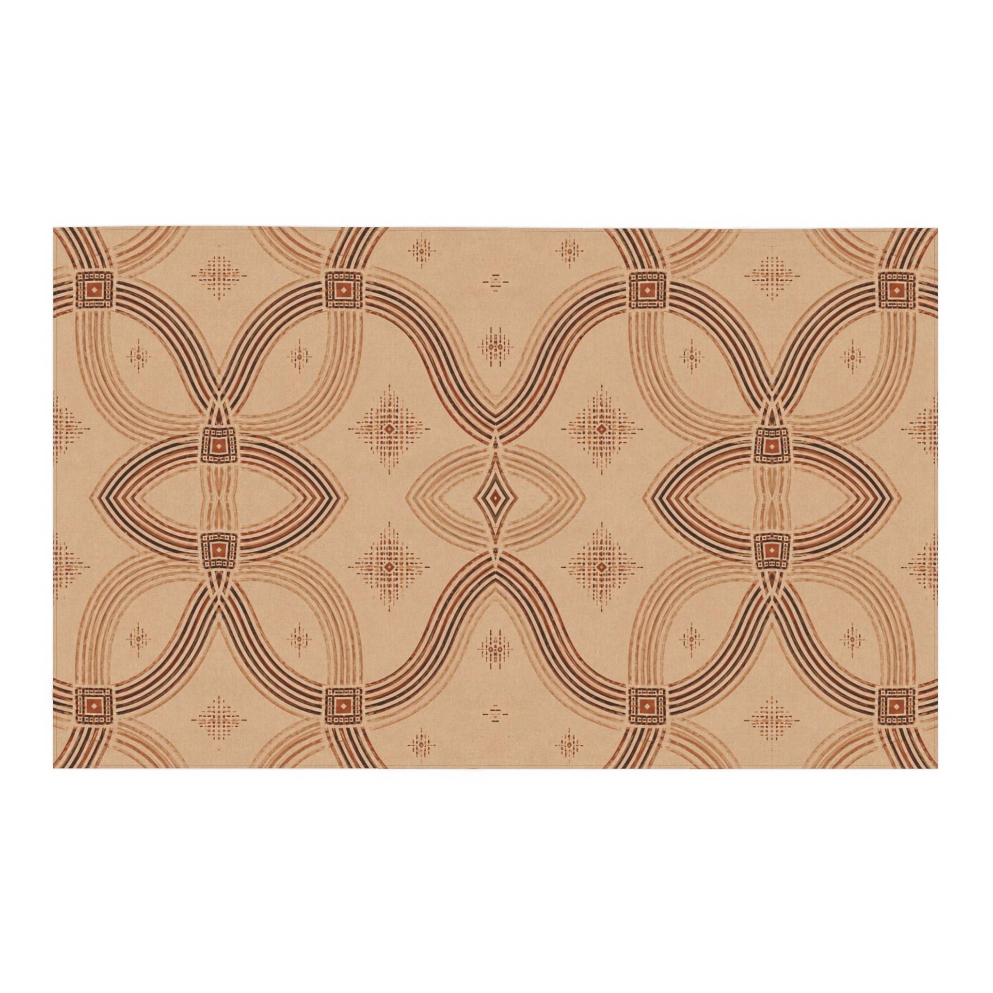 Zebra Rhythm – Terracotta Junction – Tablecloth