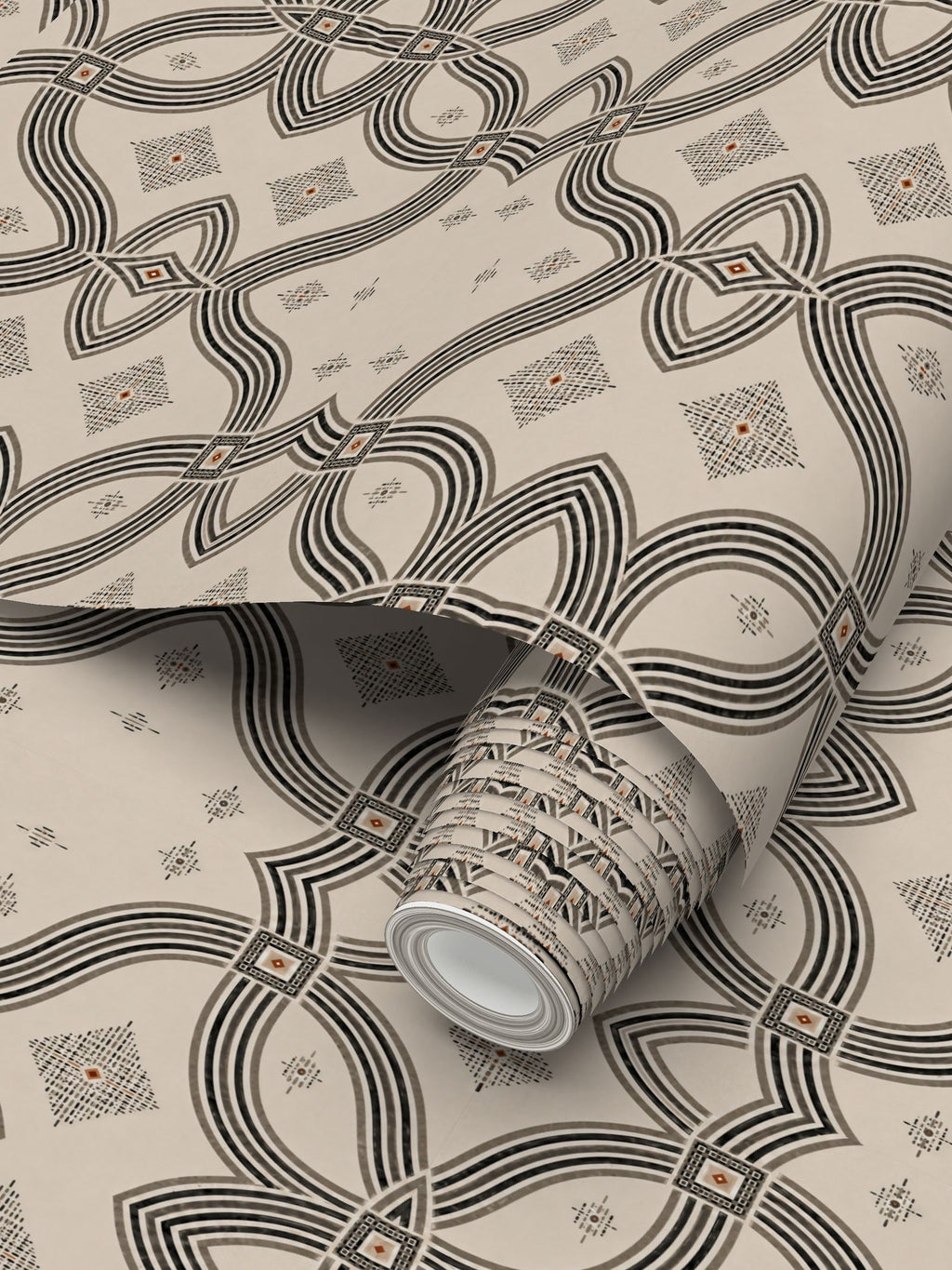 Zebra Rhythm – Monochrome Loom – Wallpaper
