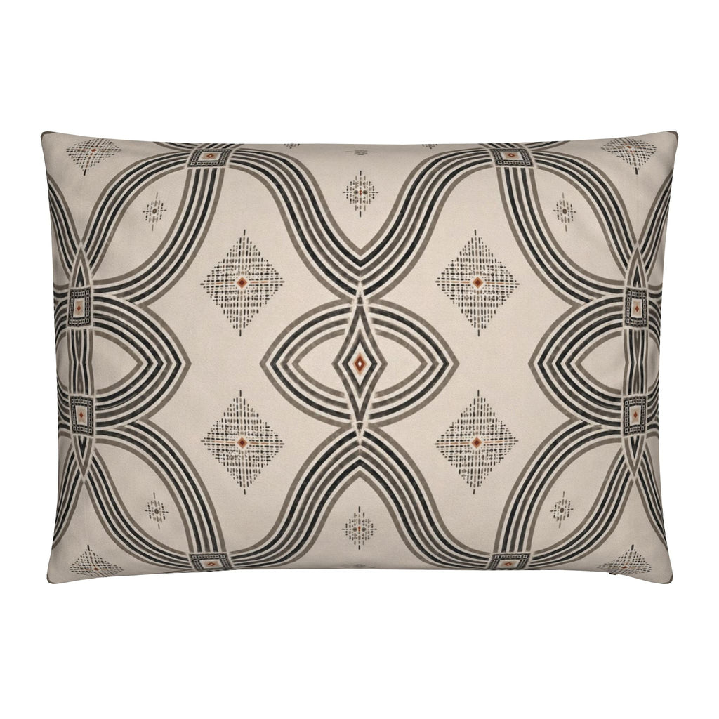 Zebra Rhythm – Monochrome Loom – Velvet Cushion