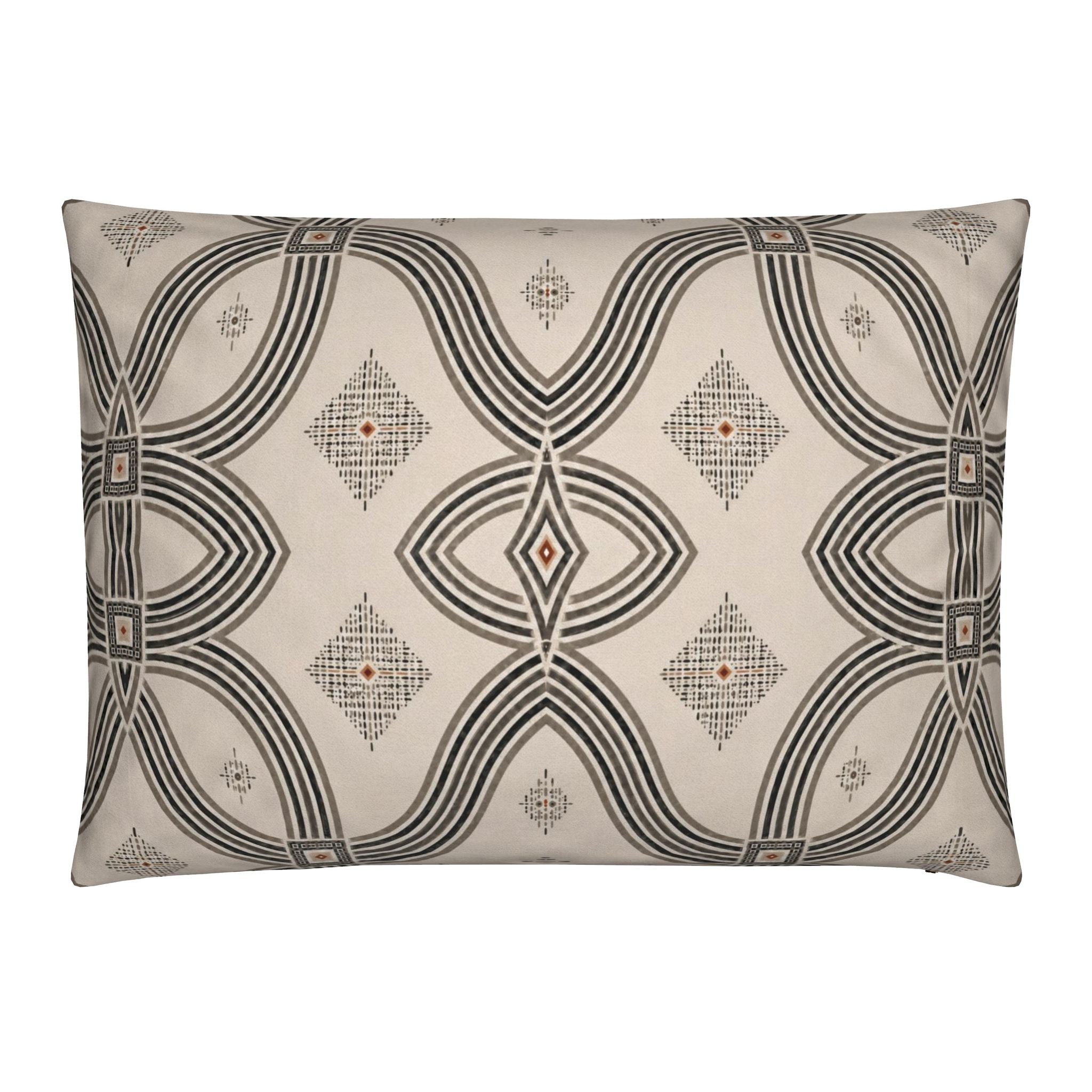 Zebra Rhythm – Monochrome Loom – Velvet Cushion