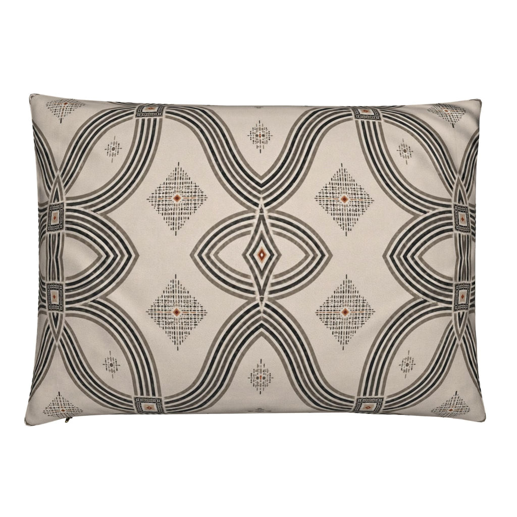 Zebra Rhythm – Monochrome Loom – Velvet Cushion