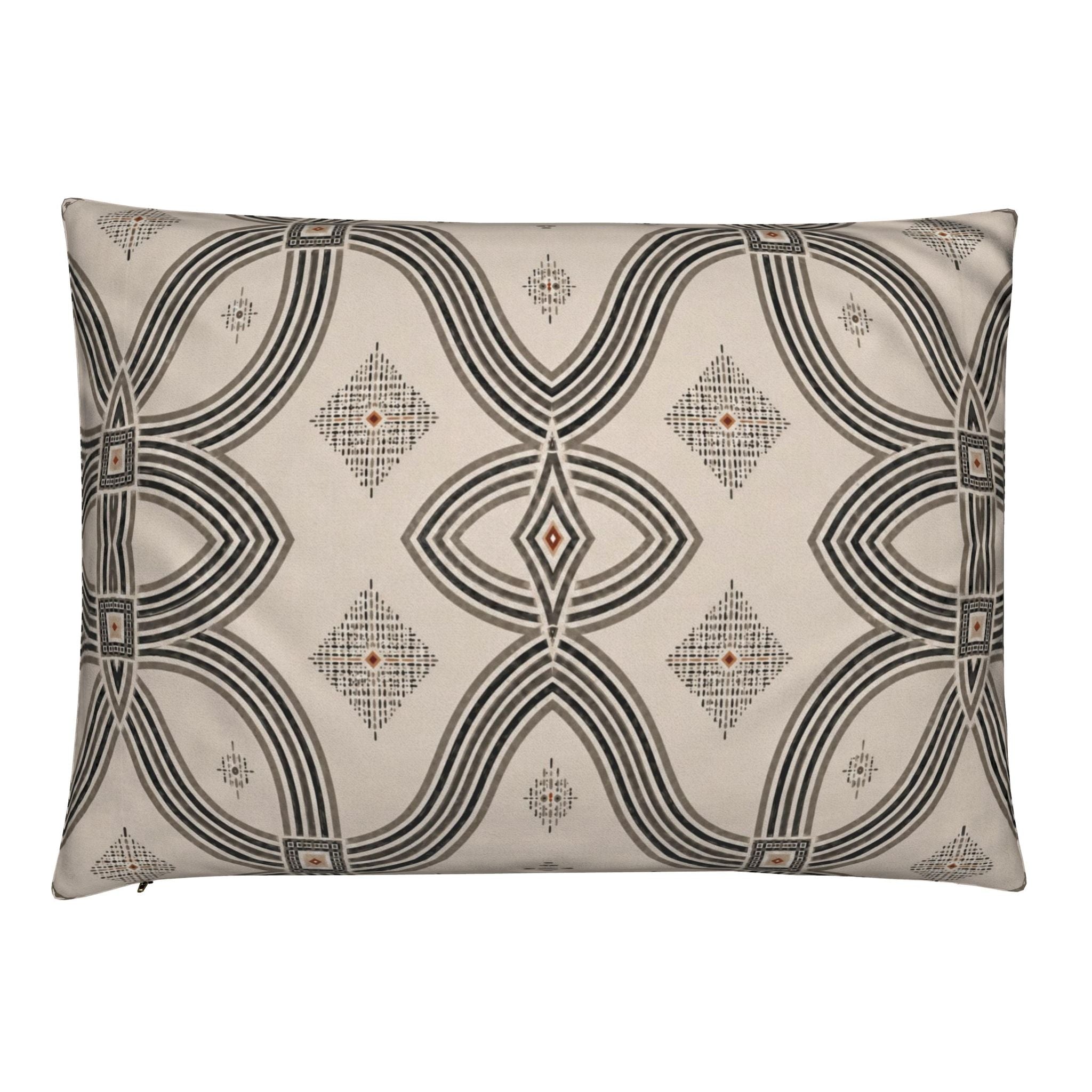 Zebra Rhythm – Monochrome Loom – Velvet Cushion