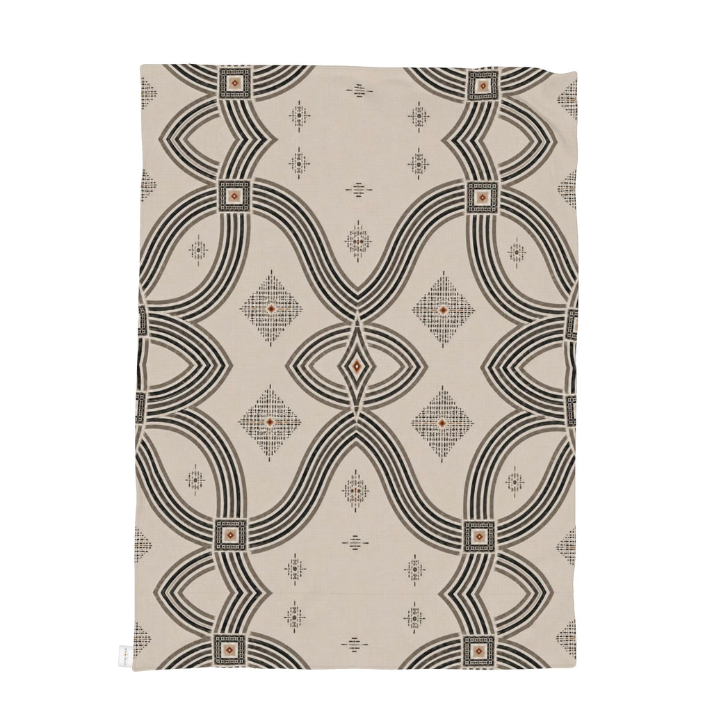 Zebra Rhythm – Monochrome Loom – Luxury Cotton Throw