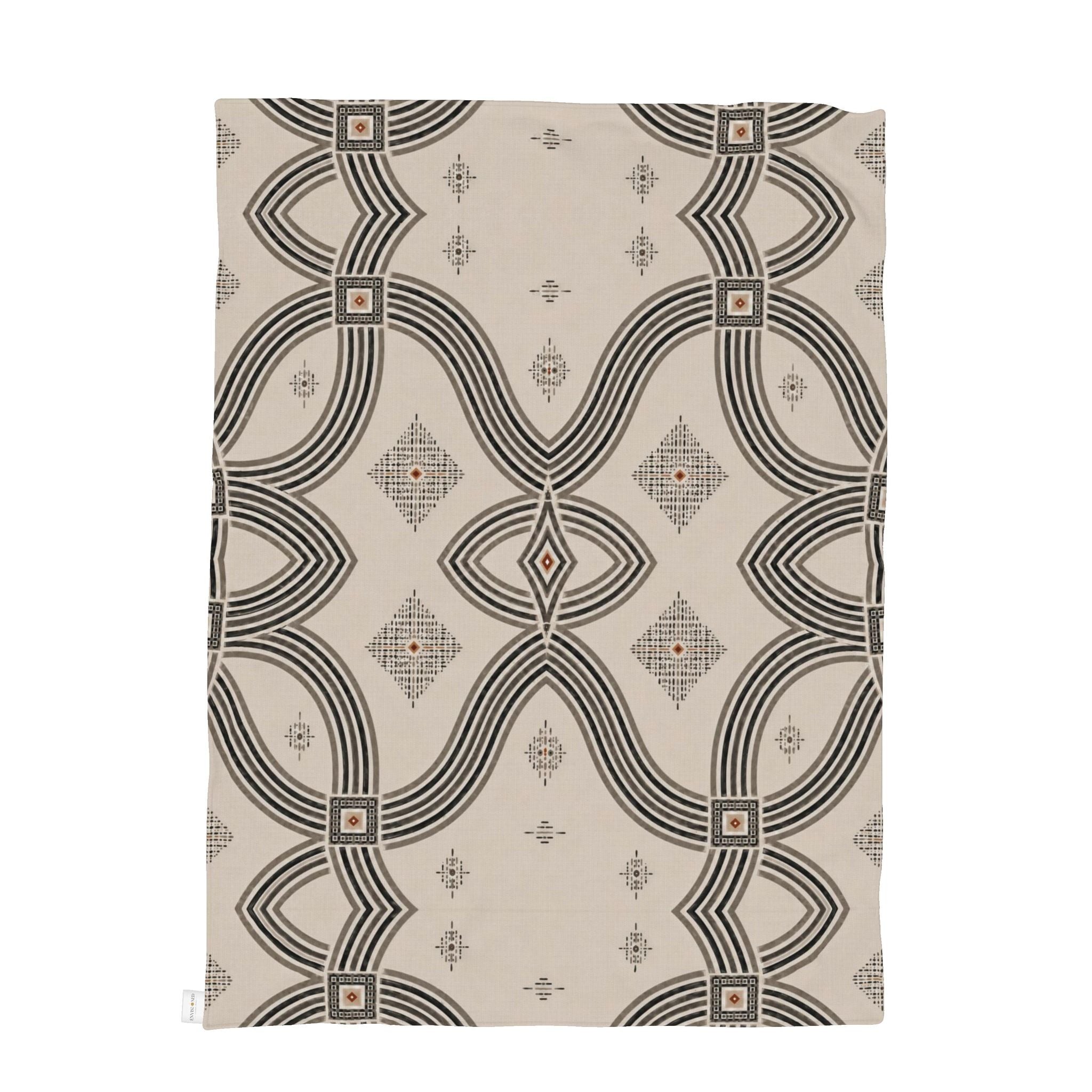 Zebra Rhythm – Monochrome Loom – Luxury Cotton Throw