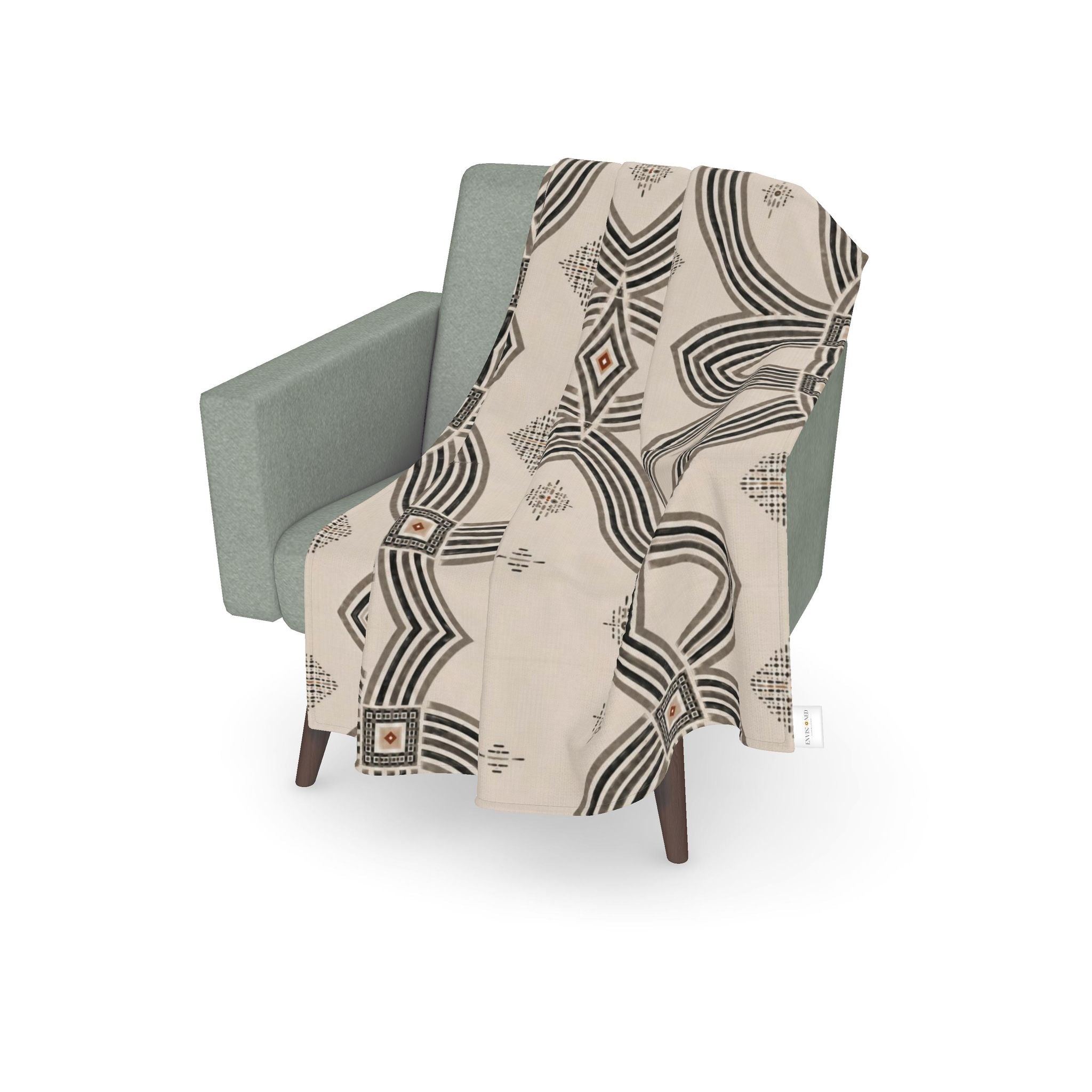 Zebra Rhythm – Monochrome Loom – Luxury Cotton Throw