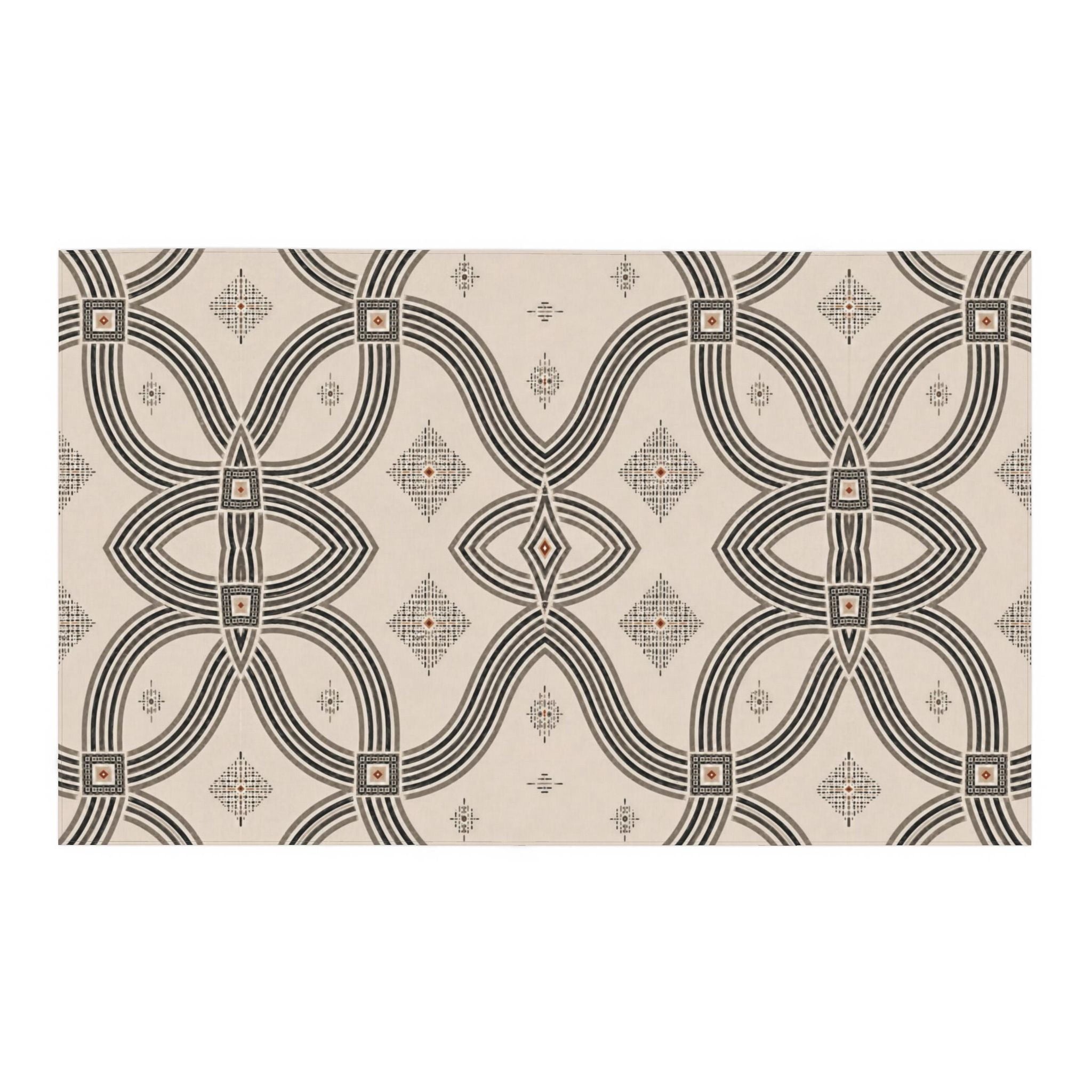 Zebra Rhythm – Monochrome Loom – Tablecloth