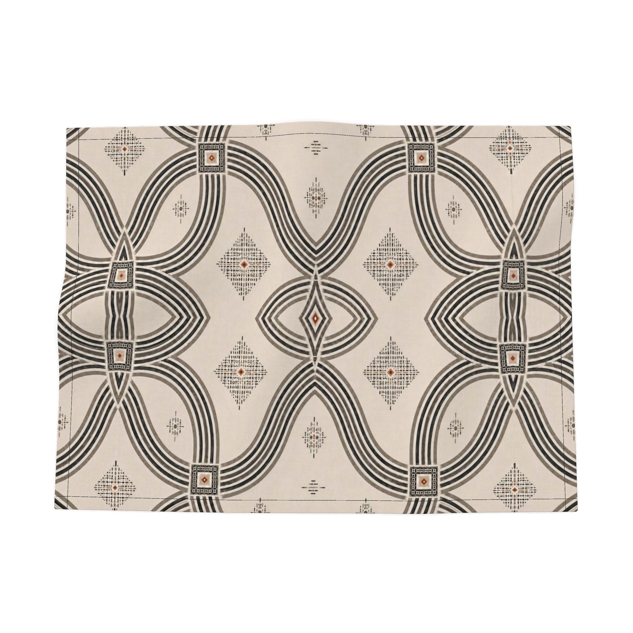 Zebra Rhythm – Monochrome Loom – Fabric Placemats