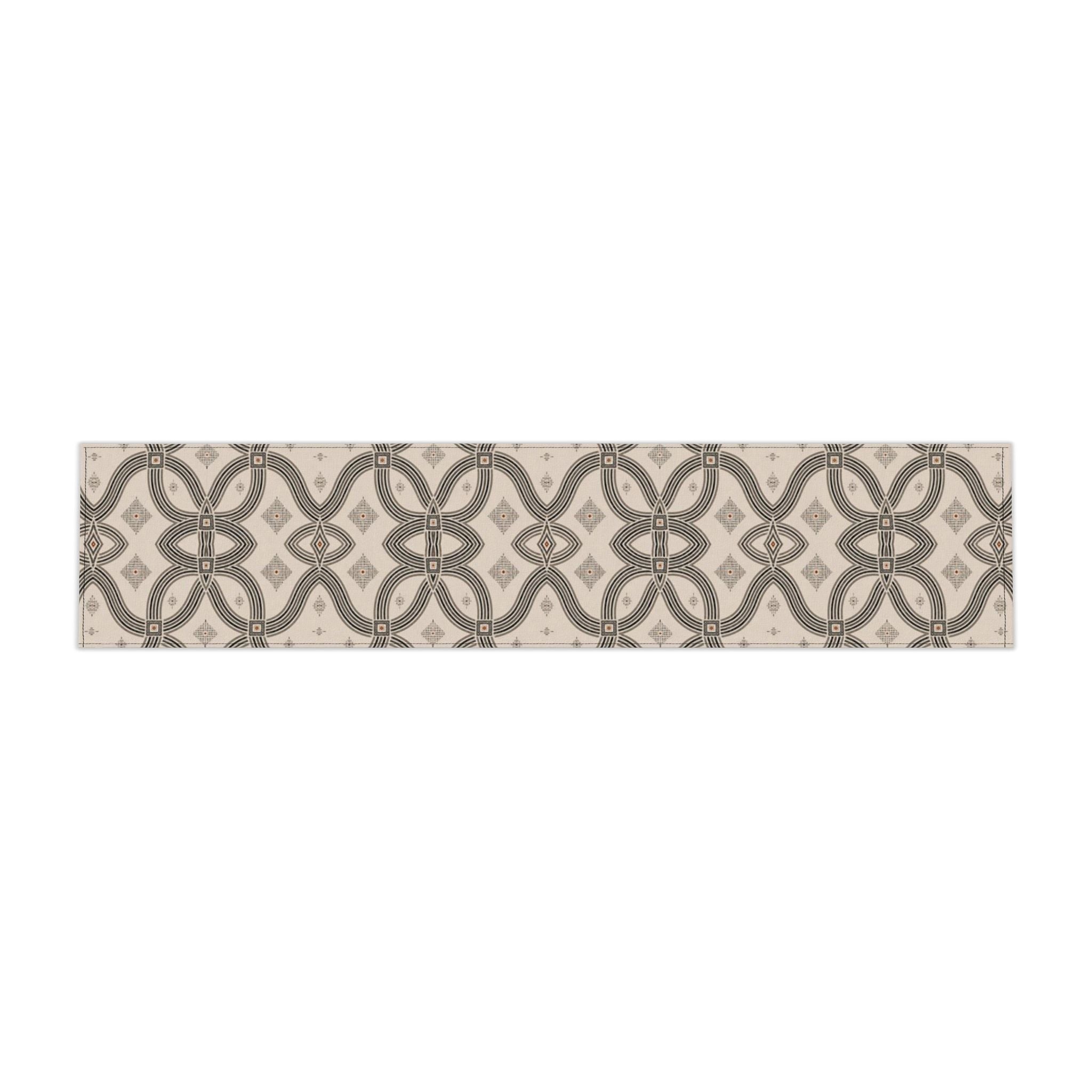 Zebra Rhythm – Monochrome Loom – Table Runner