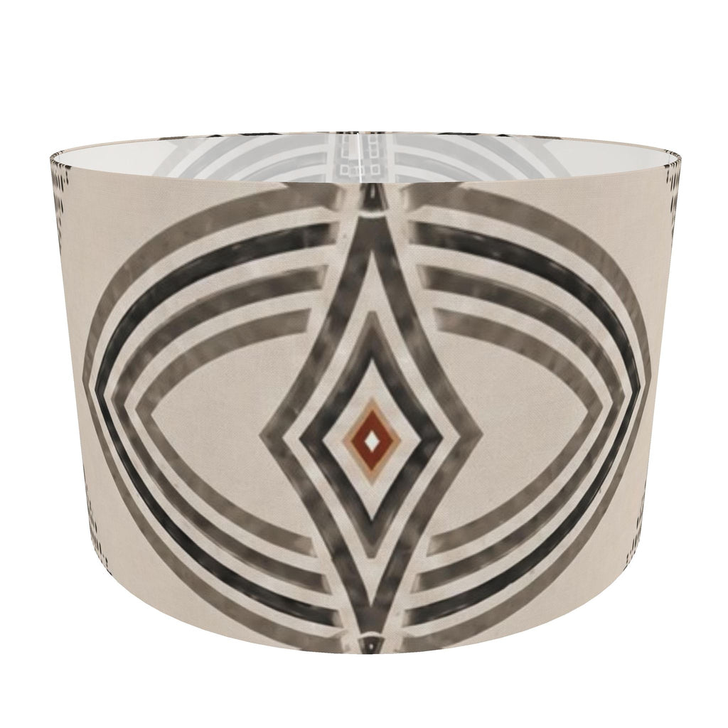 Zebra Rhythm – Monochrome Loom – Drum Lamp Shade